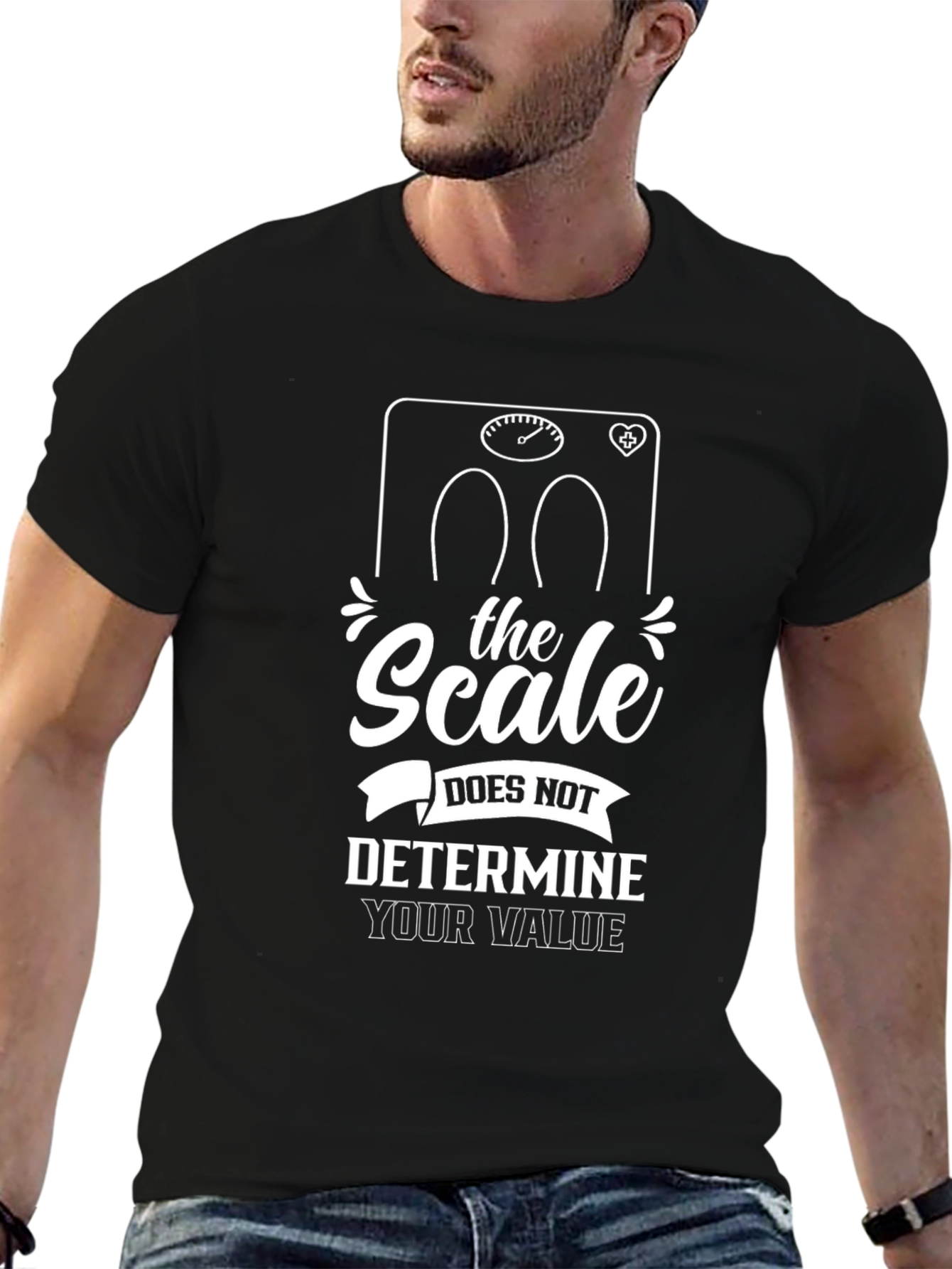 Motivational T-Shirt: Scale Doesnt Determine Value