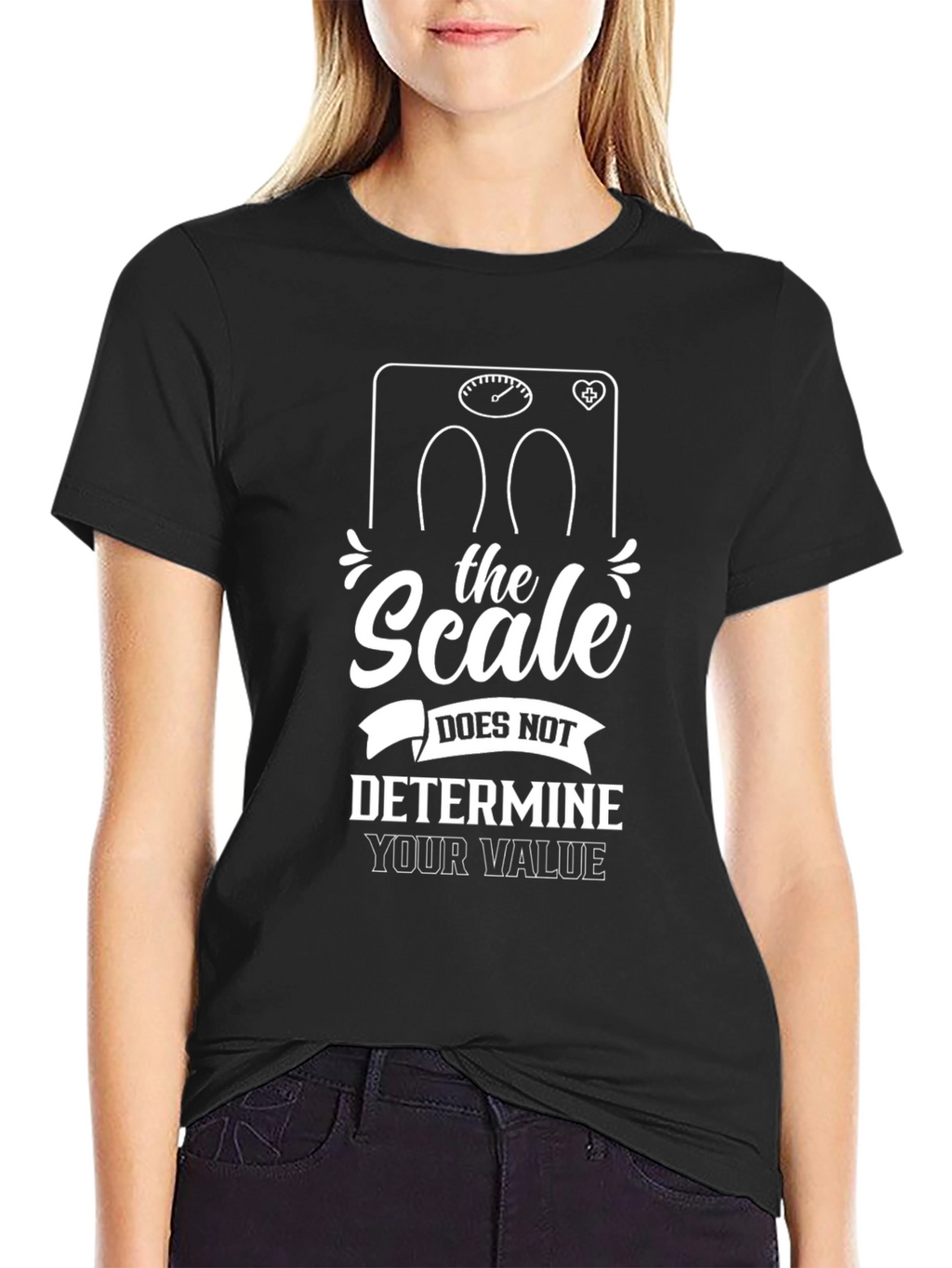 Motivational T-Shirt: Scale Doesnt Determine Value