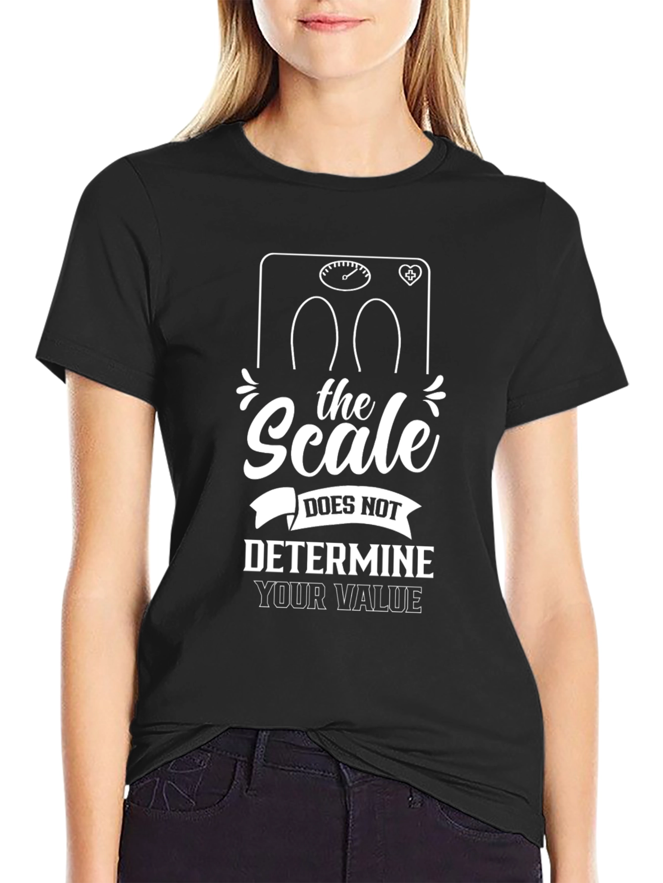 Motivational T-Shirt: Scale Doesnt Determine Value