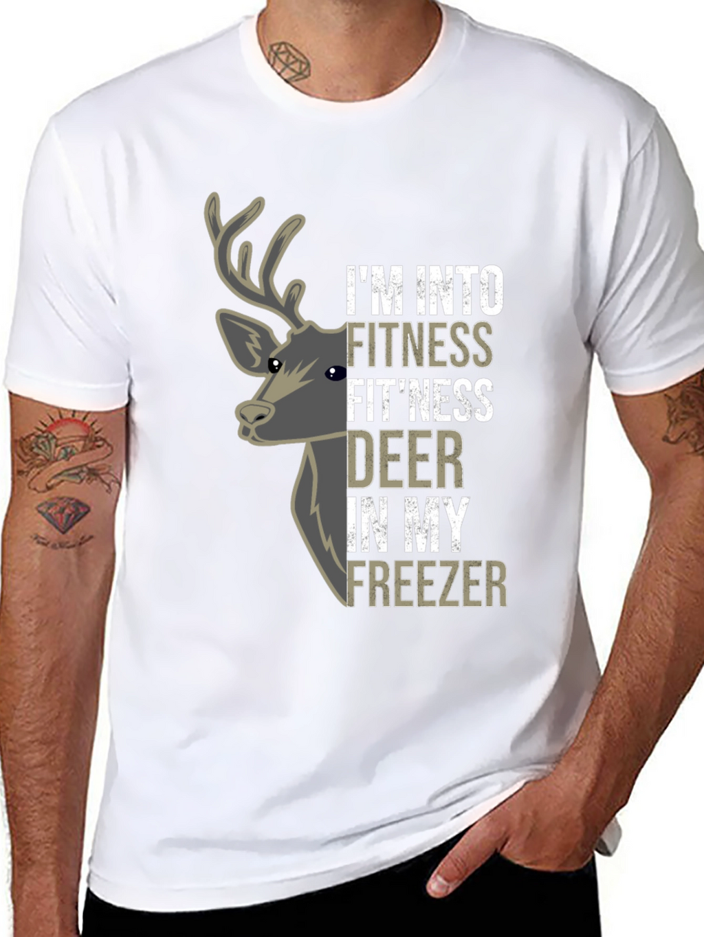Fitness Fitness Deer T-Shirt - Funny Hunting Tee