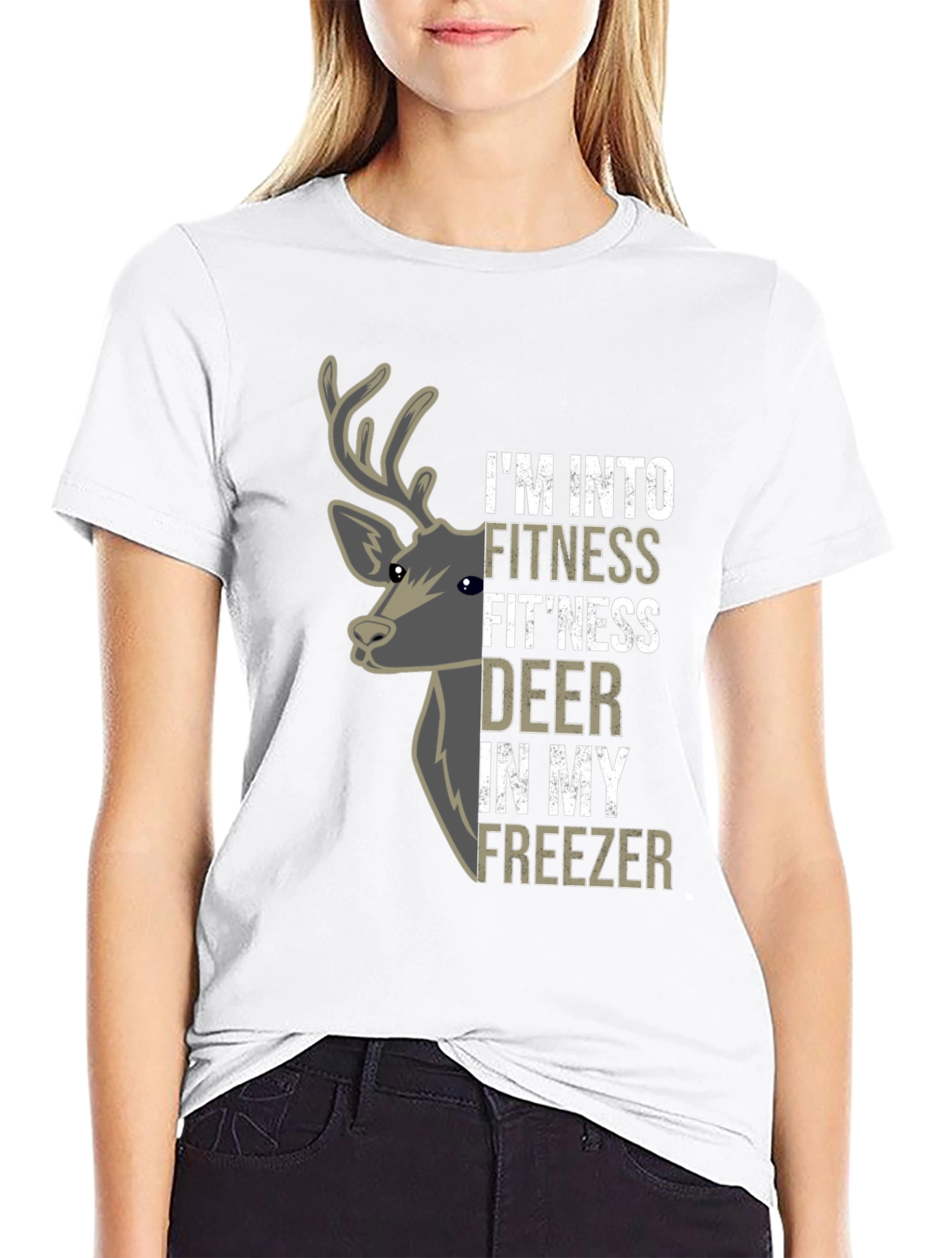 Fitness Fitness Deer T-Shirt - Funny Hunting Tee