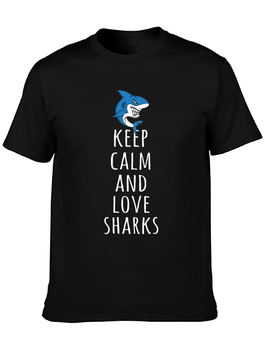 Keep Calm and Love Sharks Graphic Tee
