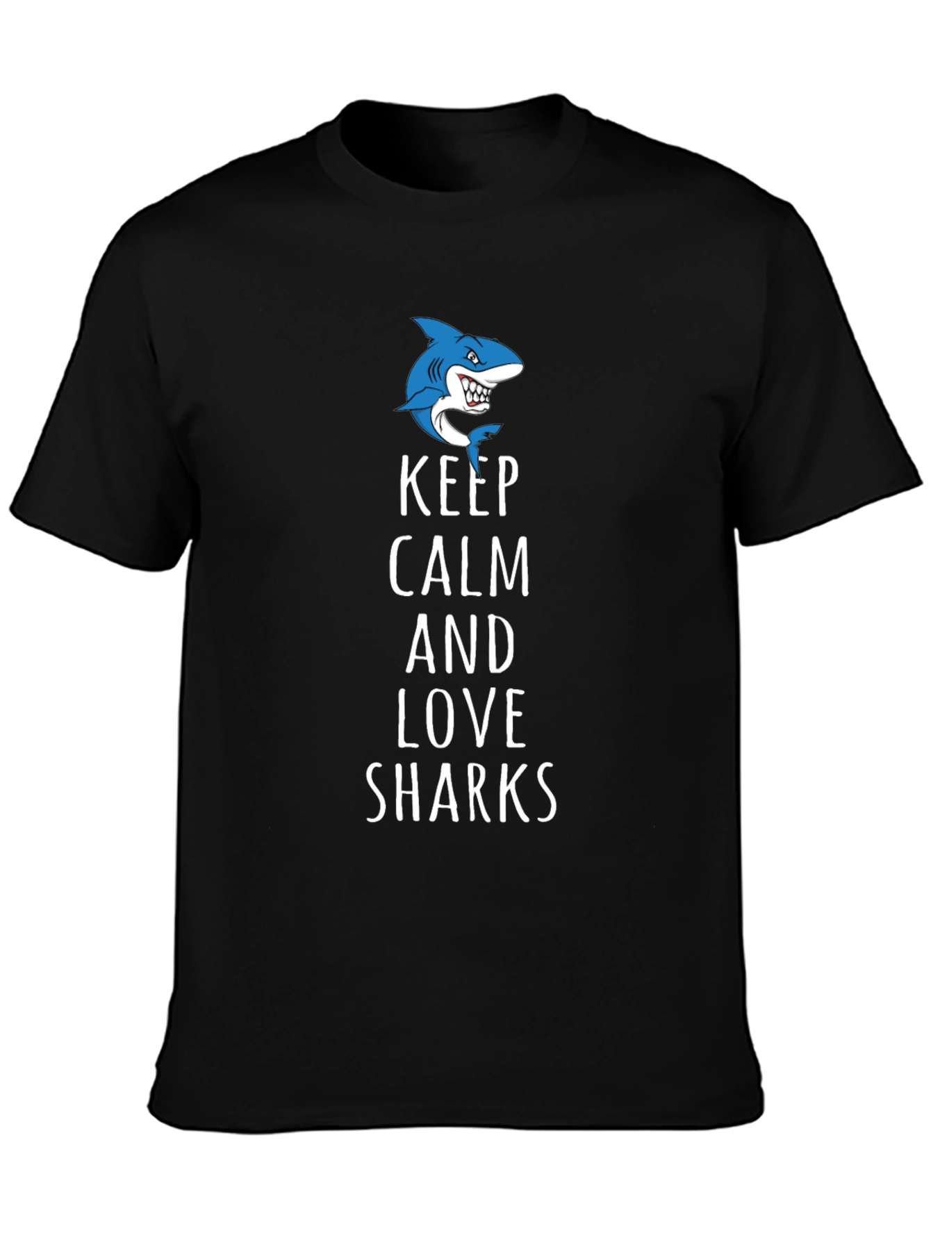 Keep Calm and Love Sharks Graphic Tee