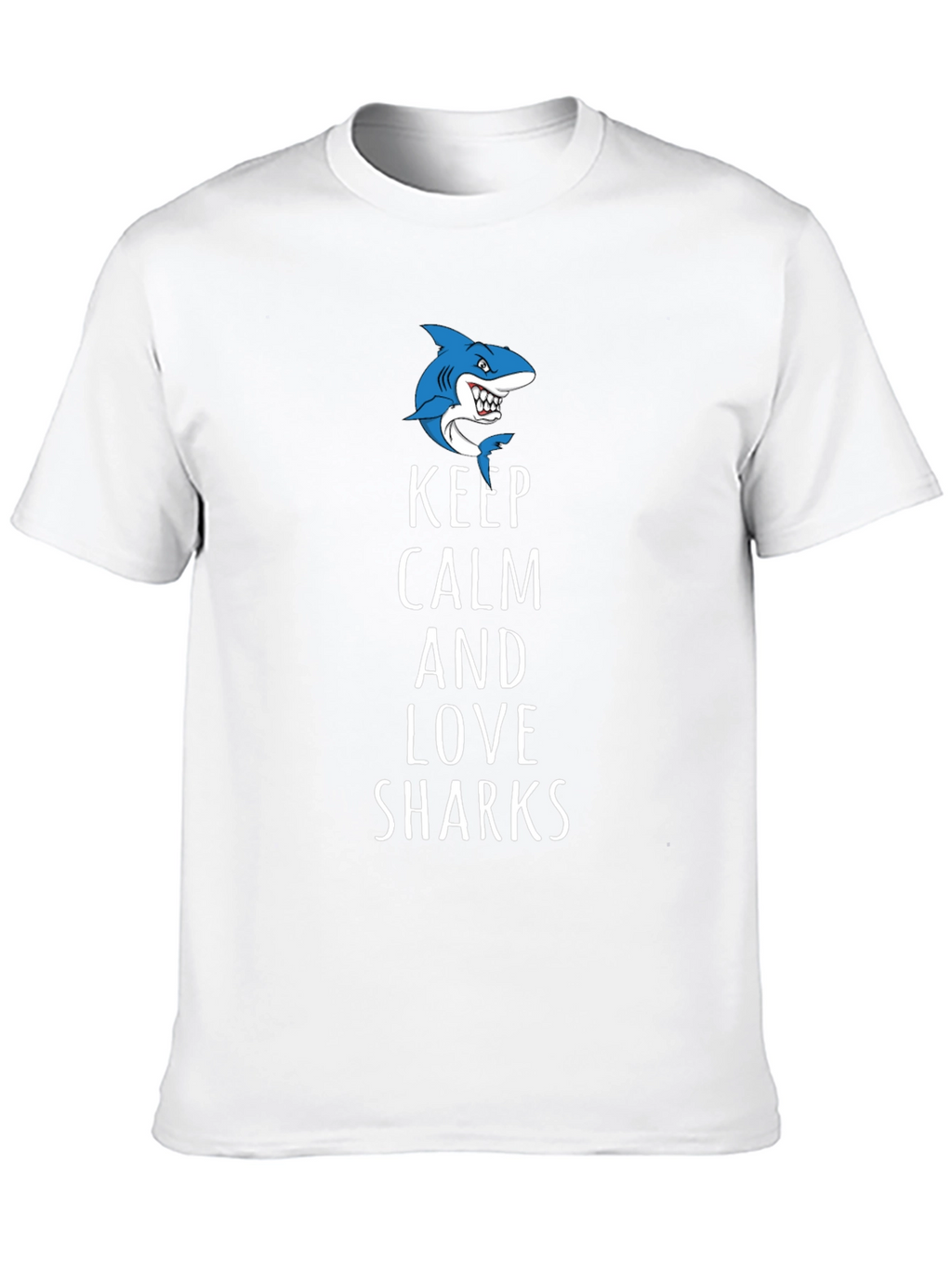 Keep Calm and Love Sharks Graphic Tee