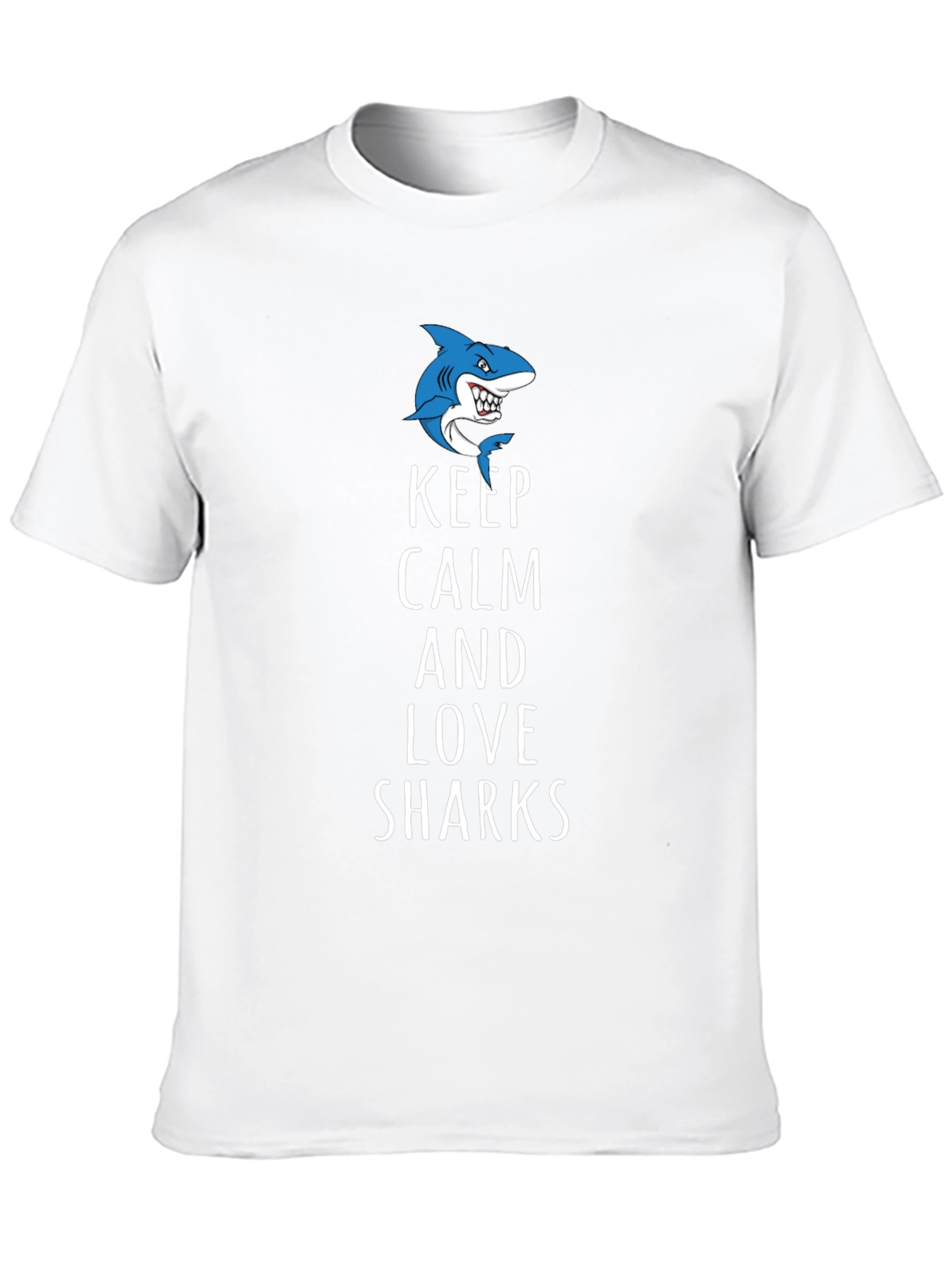 Keep Calm and Love Sharks Graphic Tee