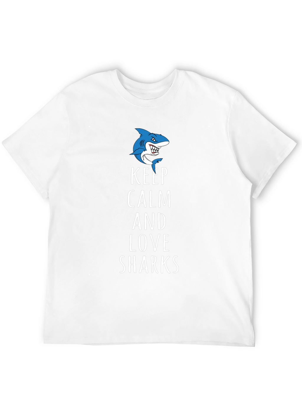 Keep Calm and Love Sharks Graphic Tee