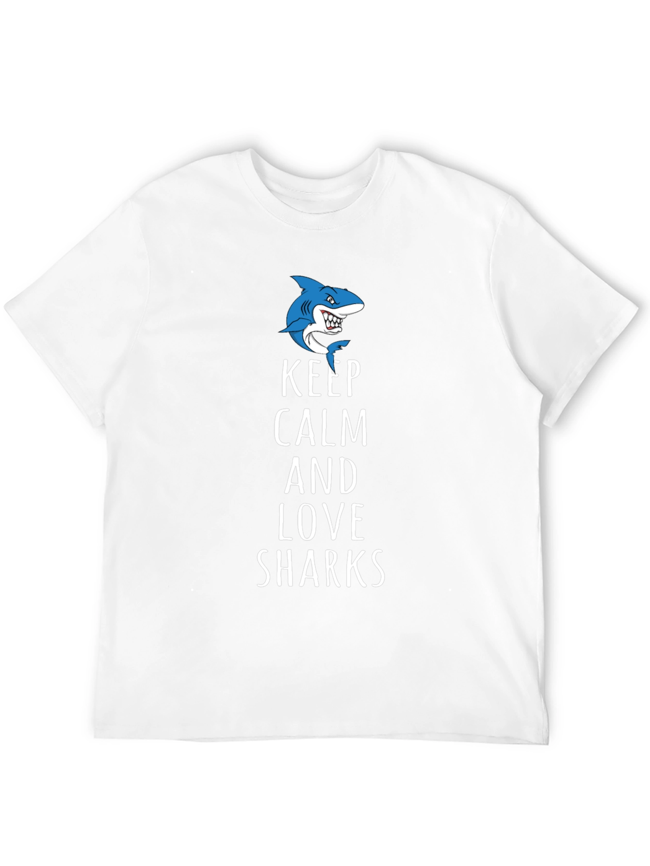 Keep Calm and Love Sharks Graphic Tee