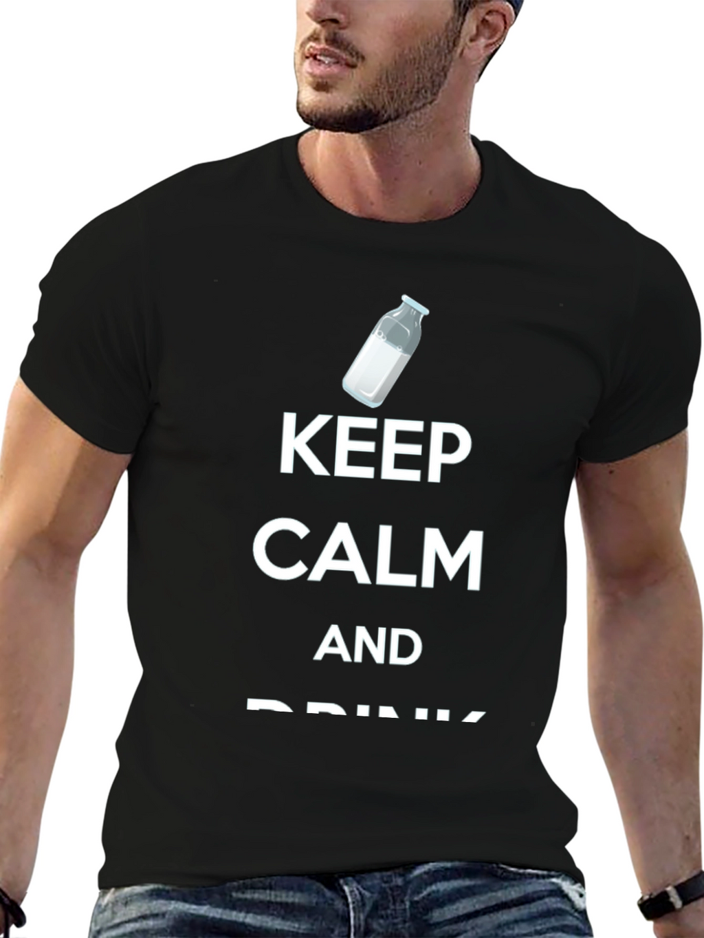 Keep Calm and Drink Milk T-Shirt