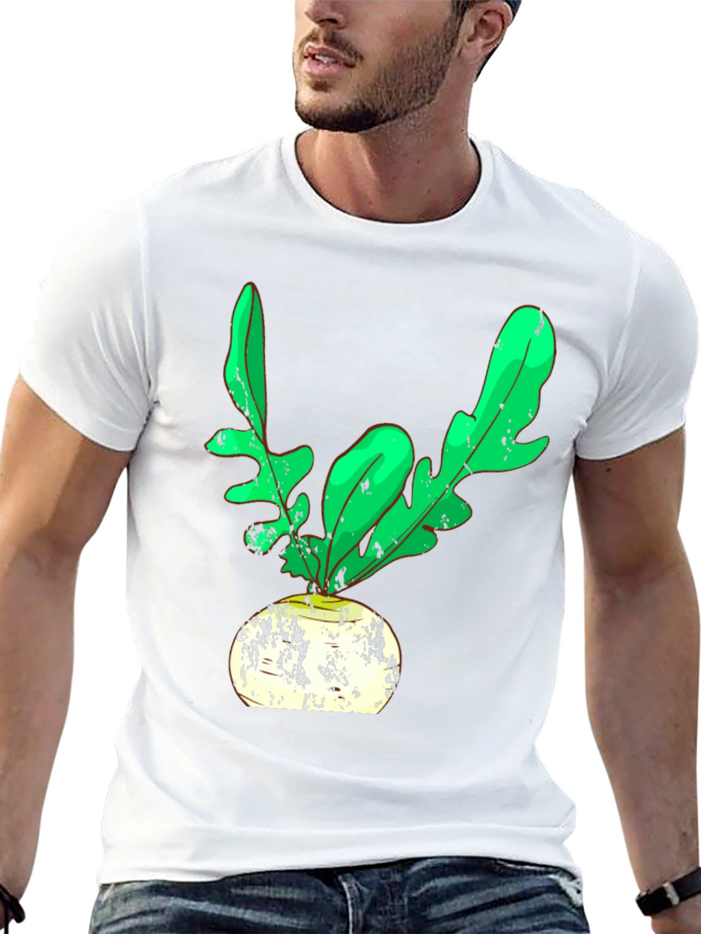 Radish Graphic Tee - Cool Vegetable Shirt