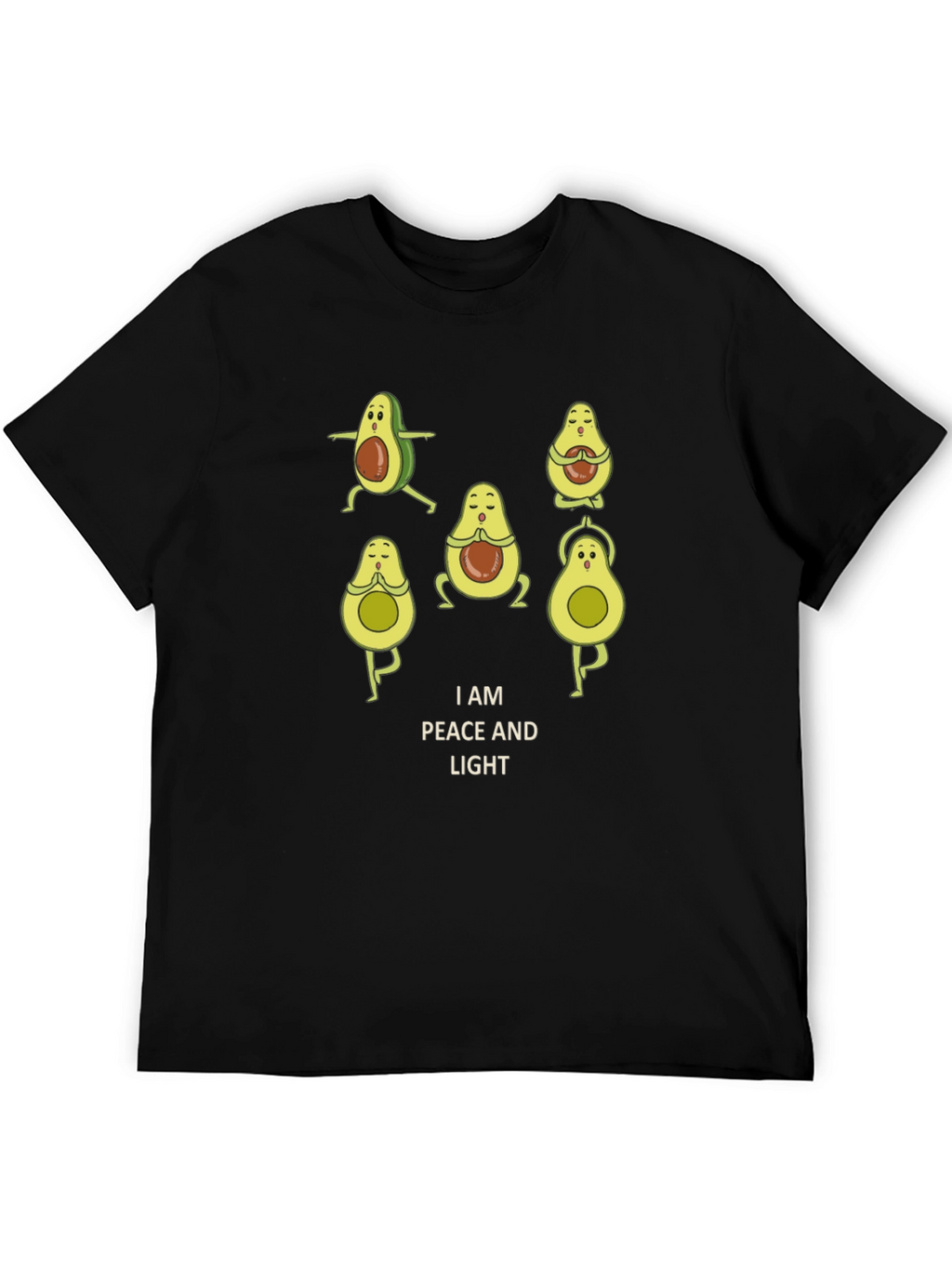 Peaceful Avocado Yoga T-Shirt - Relaxed Fit