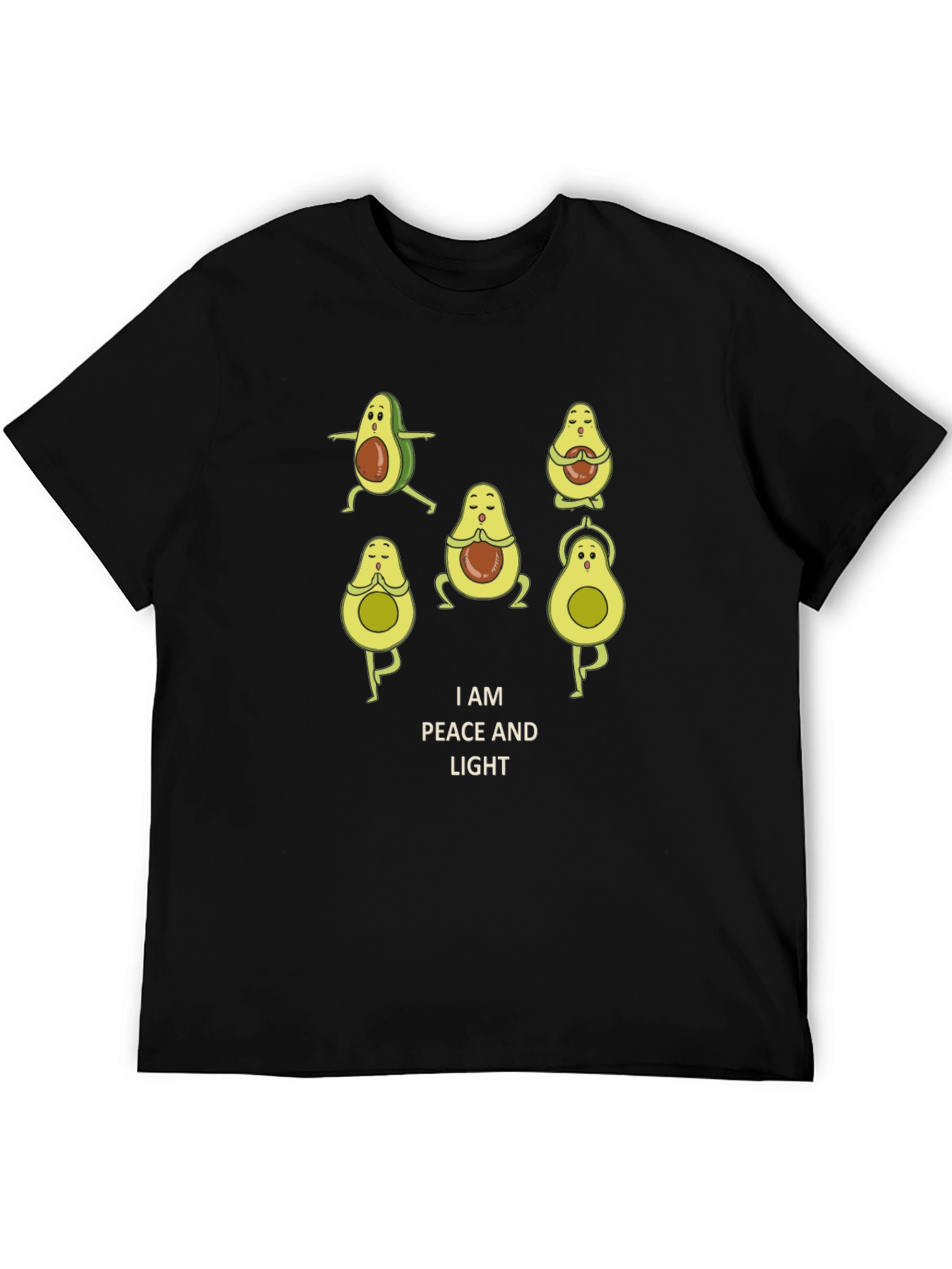 Peaceful Avocado Yoga T-Shirt - Relaxed Fit