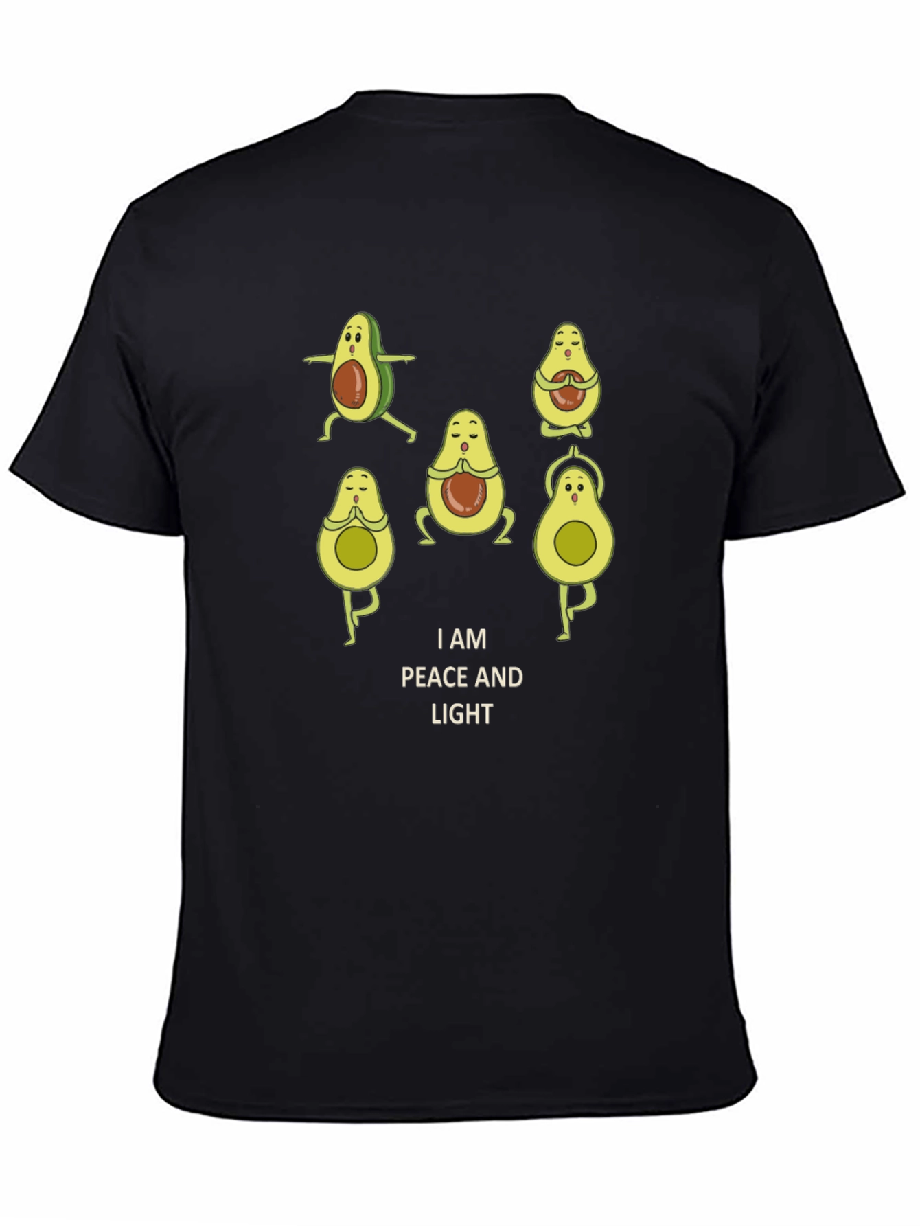 Peaceful Avocado Yoga T-Shirt - Relaxed Fit