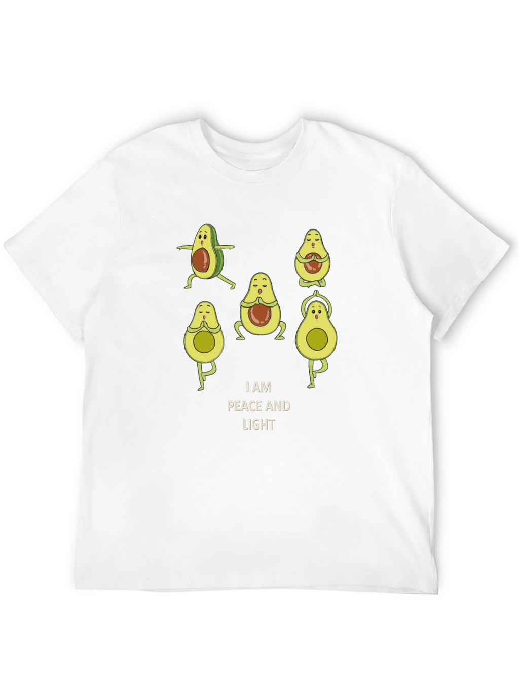 Peaceful Avocado Yoga T-Shirt - Relaxed Fit