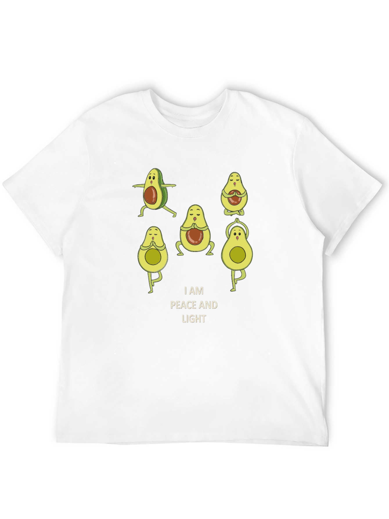 Peaceful Avocado Yoga T-Shirt - Relaxed Fit