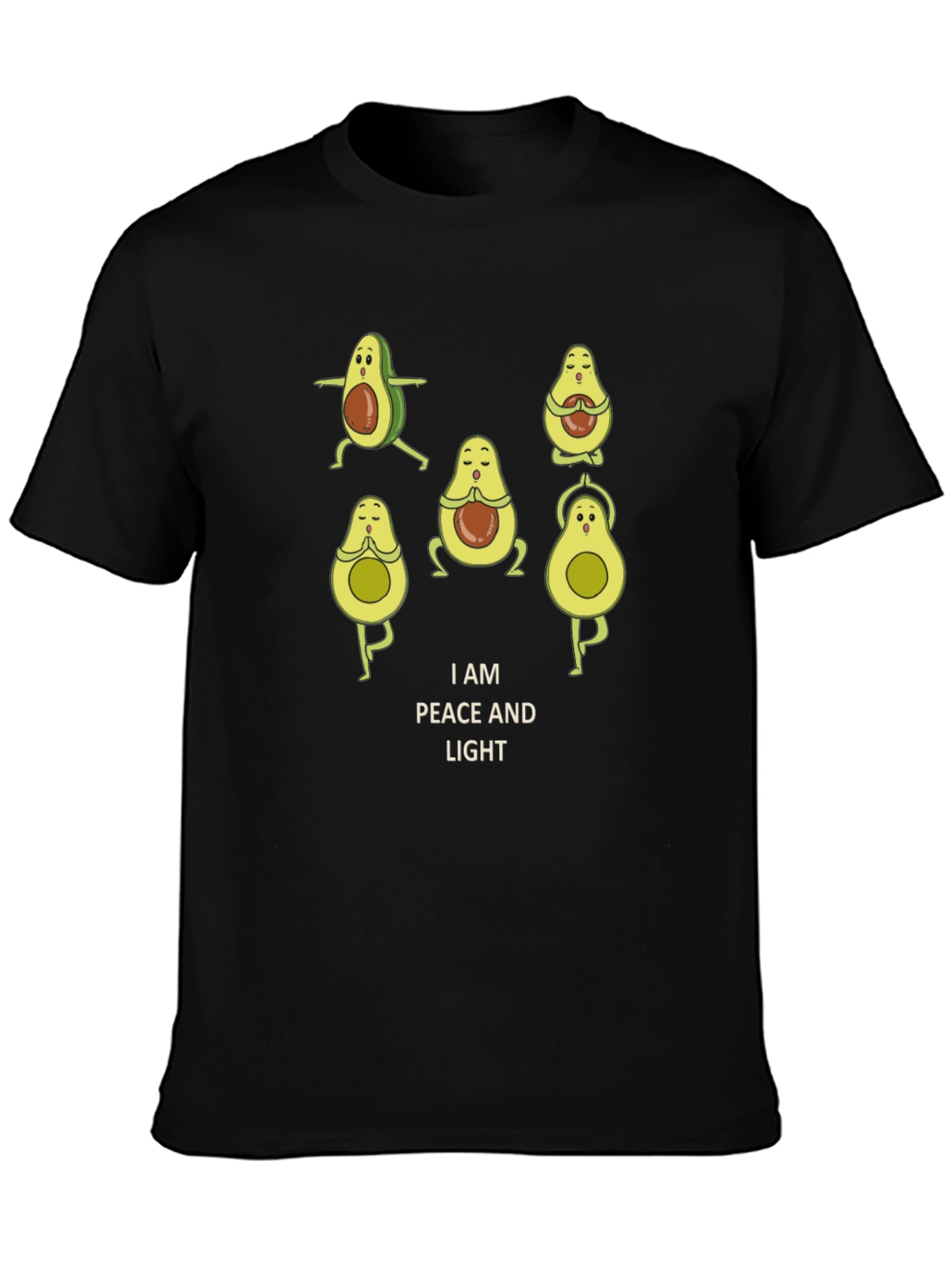 Peaceful Avocado Yoga T-Shirt - Relaxed Fit
