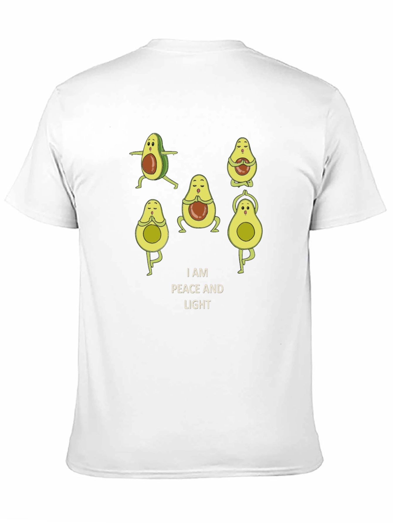 Peaceful Avocado Yoga T-Shirt - Relaxed Fit