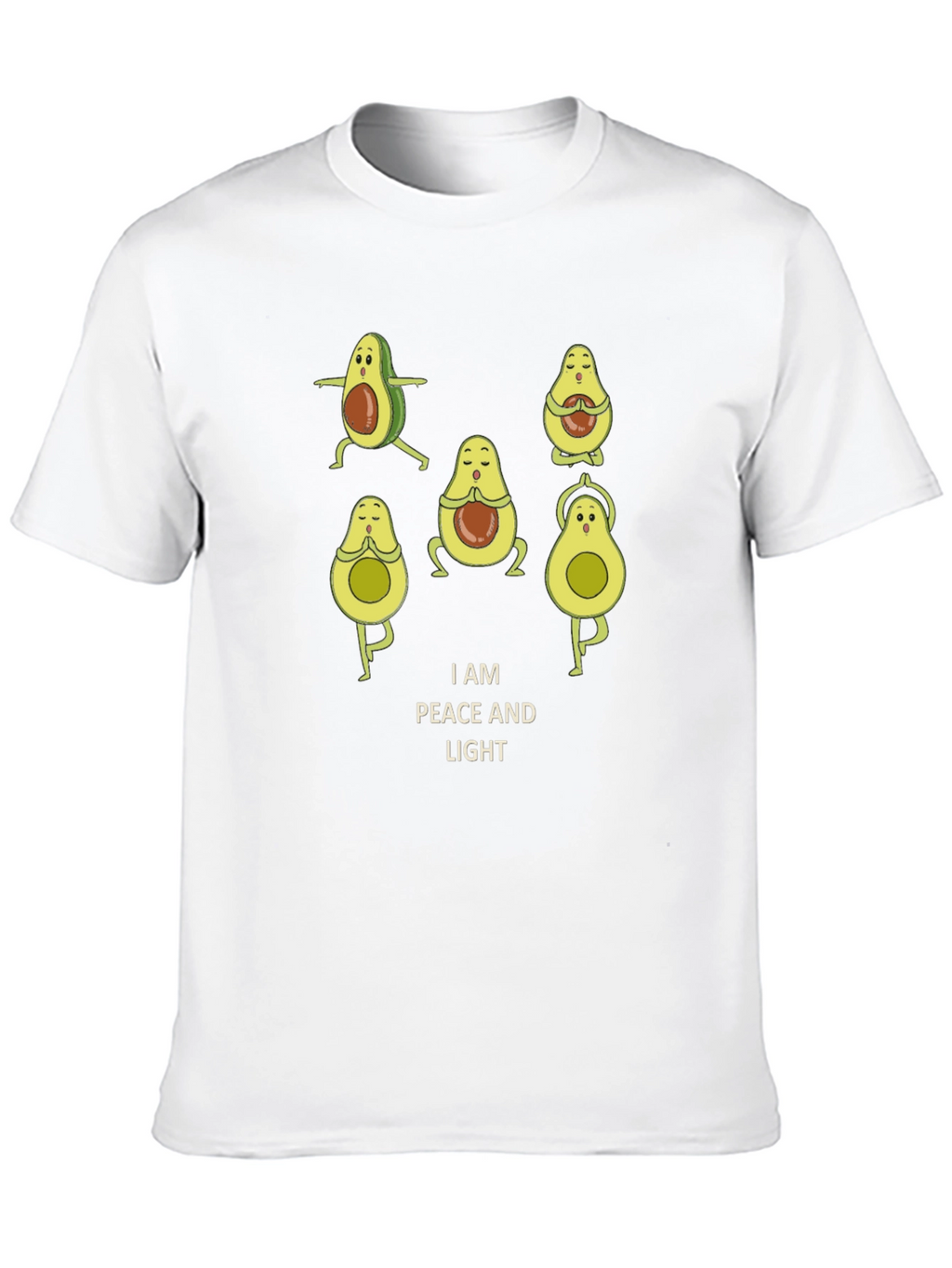 Peaceful Avocado Yoga T-Shirt - Relaxed Fit