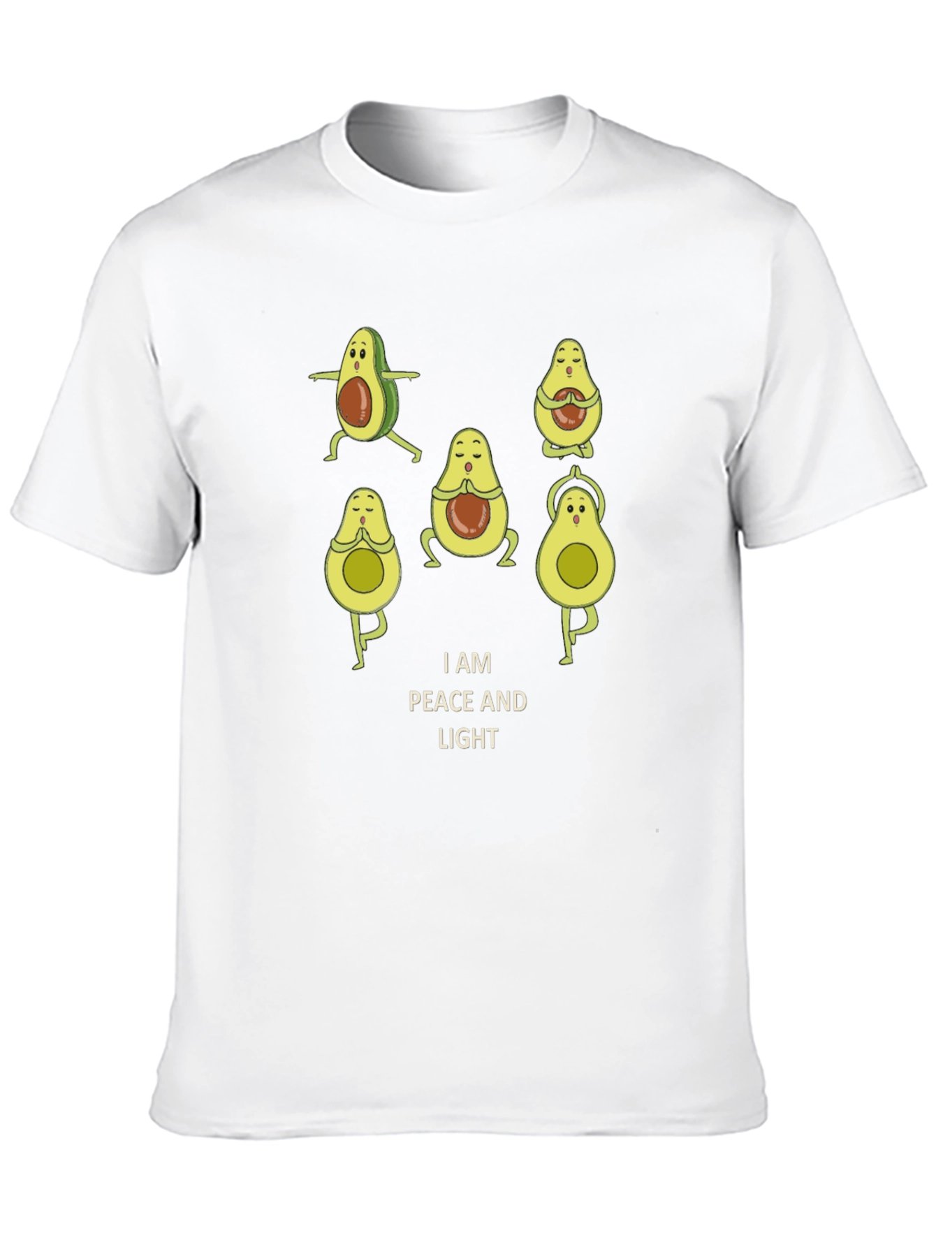Peaceful Avocado Yoga T-Shirt - Relaxed Fit