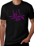 Urban Style Graphic Tee - Bold Purple MIA Design
