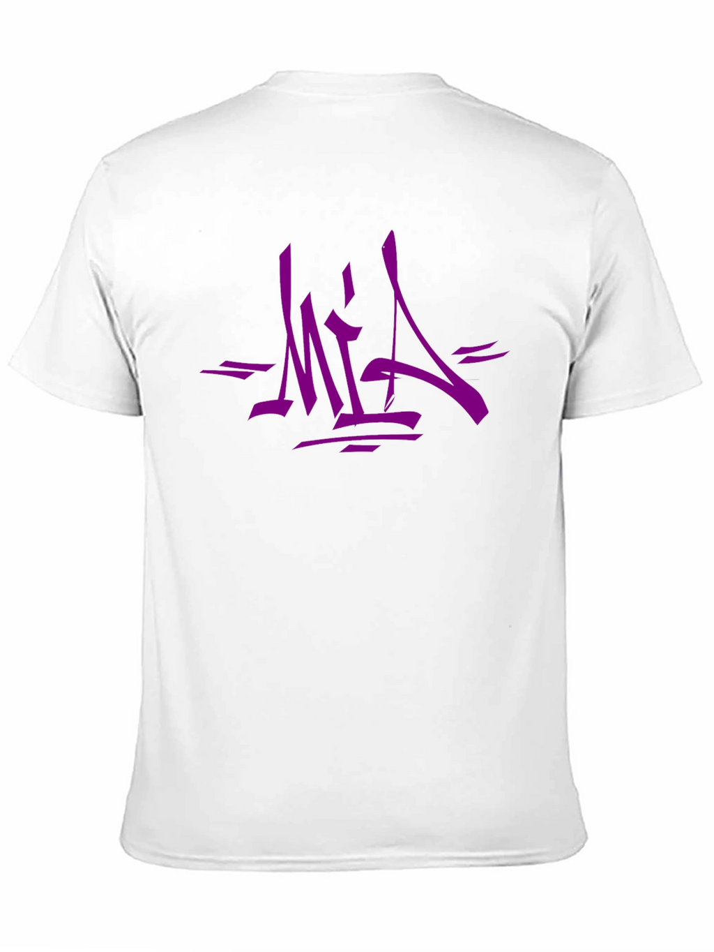 Urban Style Graphic Tee - Bold Purple MIA Design