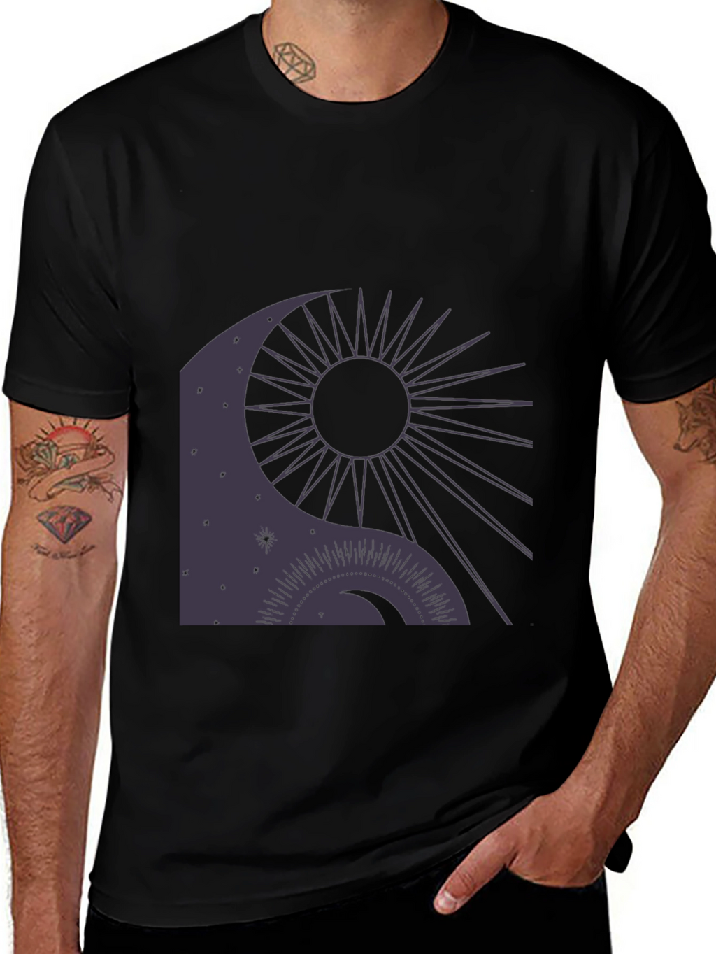 Celestial Yin Yang Graphic Tee