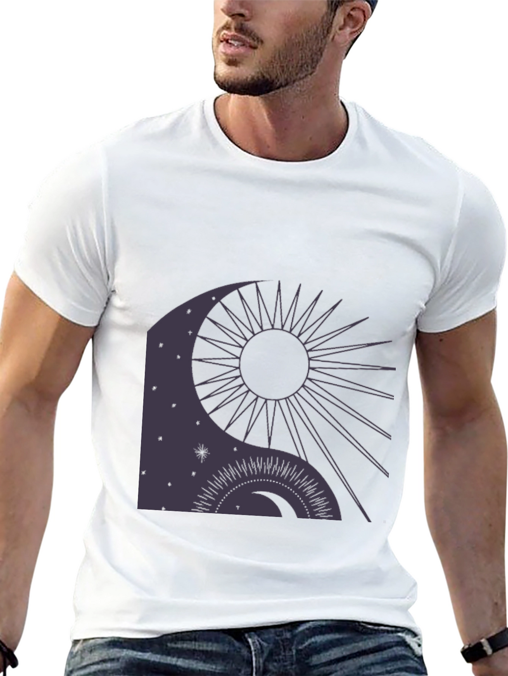 Celestial Yin Yang Graphic Tee