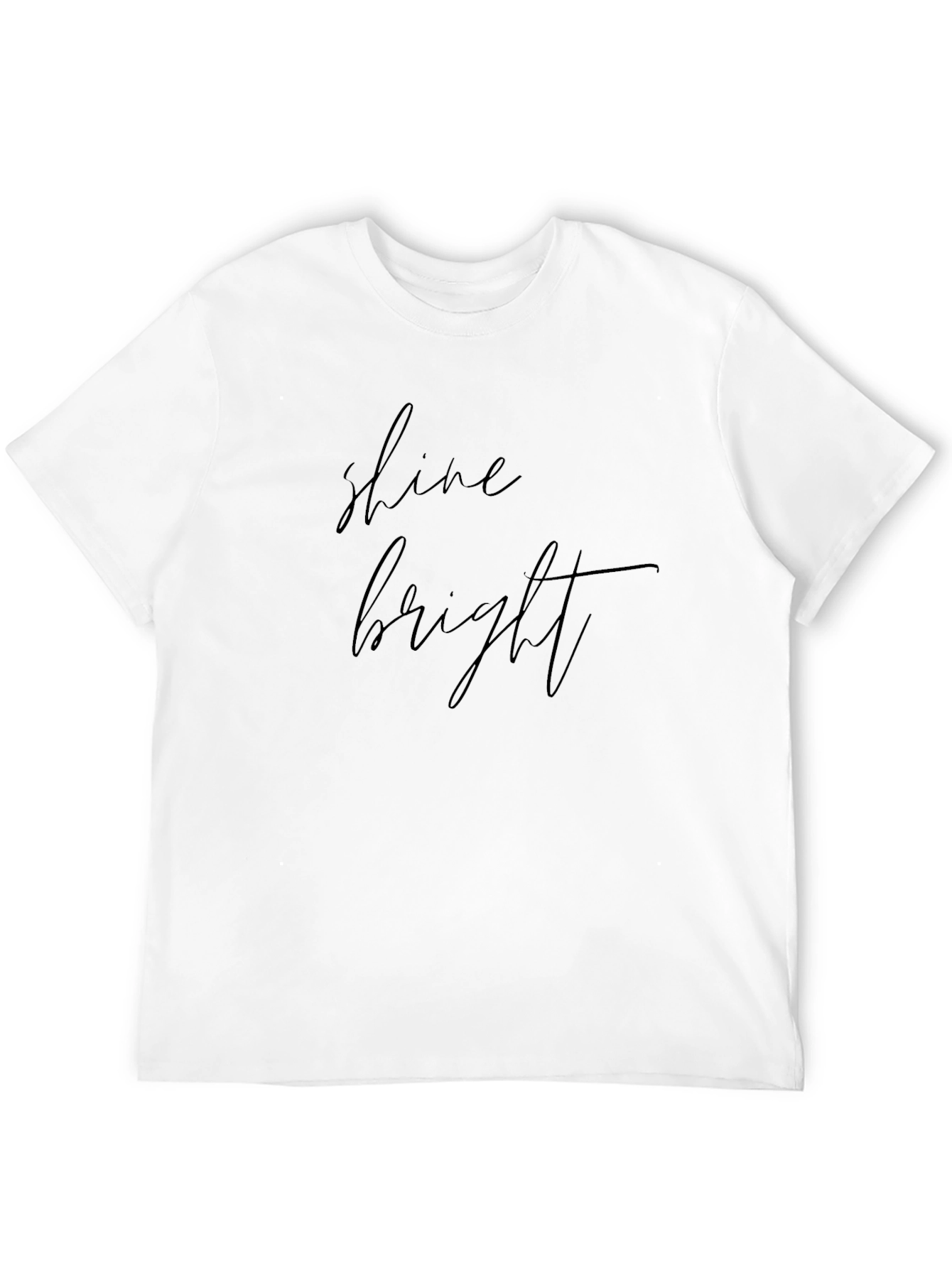 Shine Bright Black T-Shirt - Stylish & Comfortable