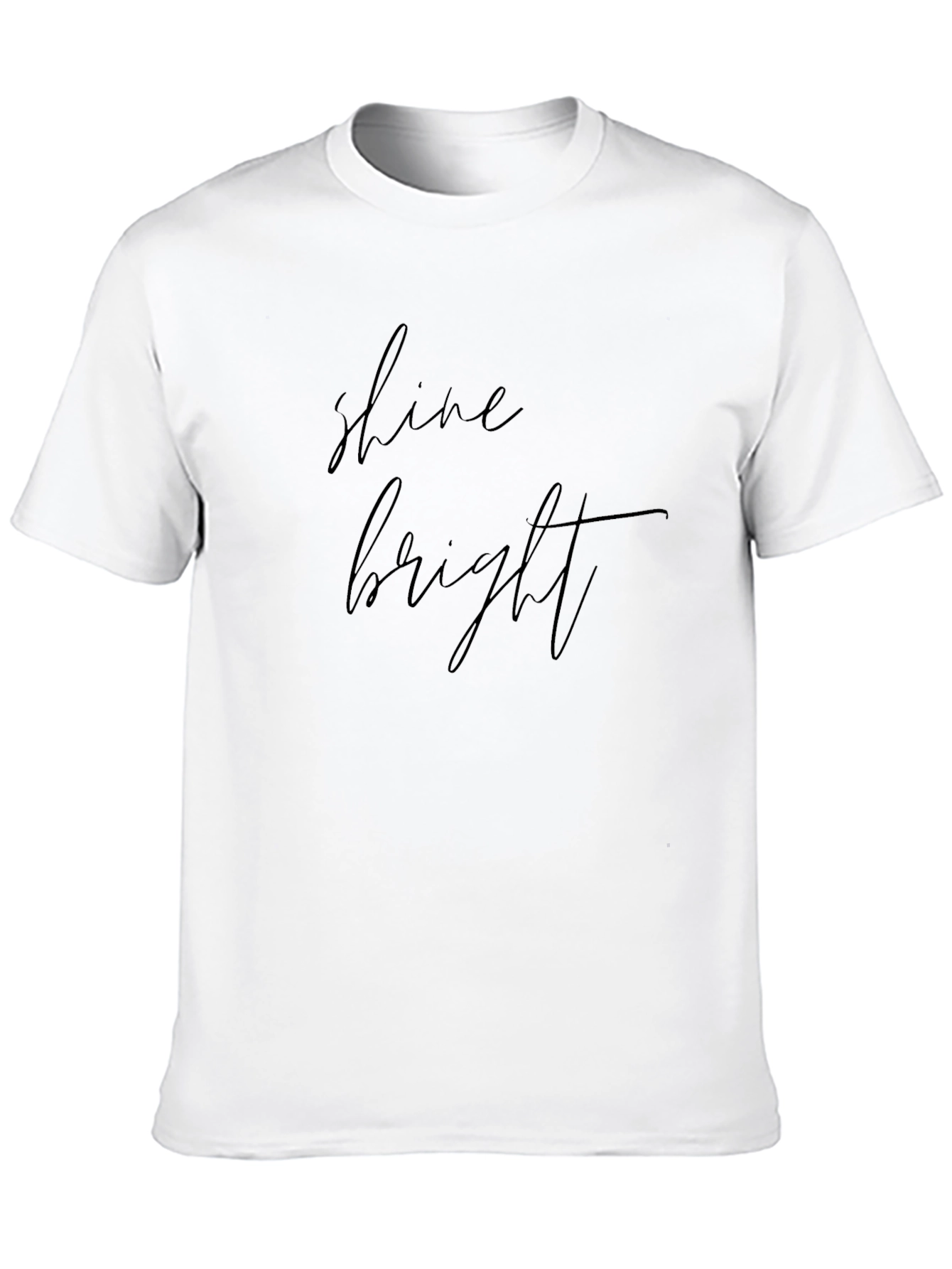 Shine Bright Black T-Shirt - Stylish & Comfortable