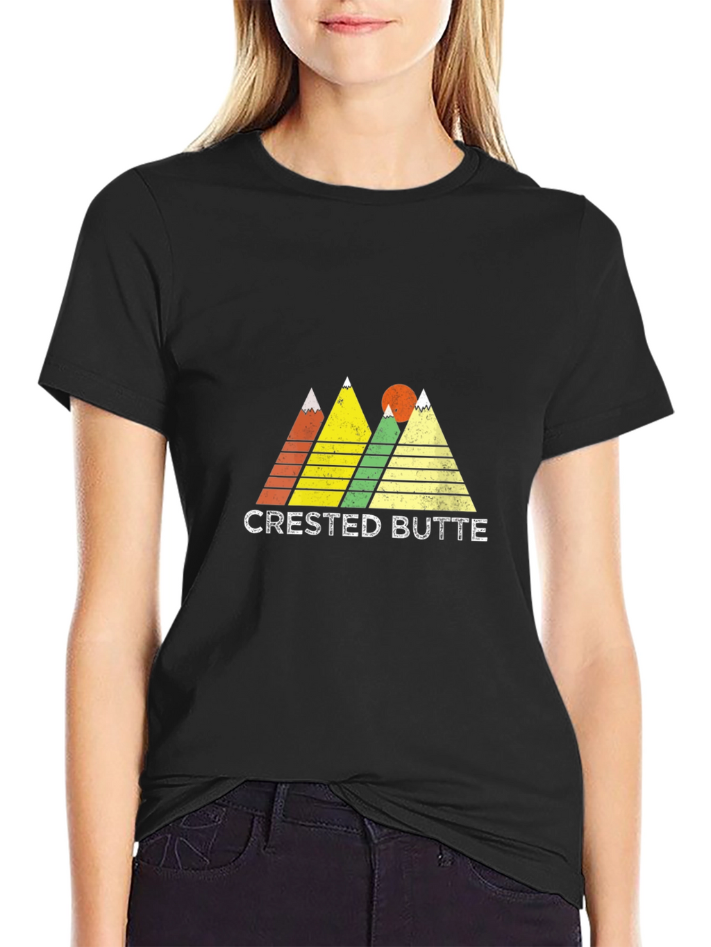 Crested Butte Mountain Graphic Tee - Black