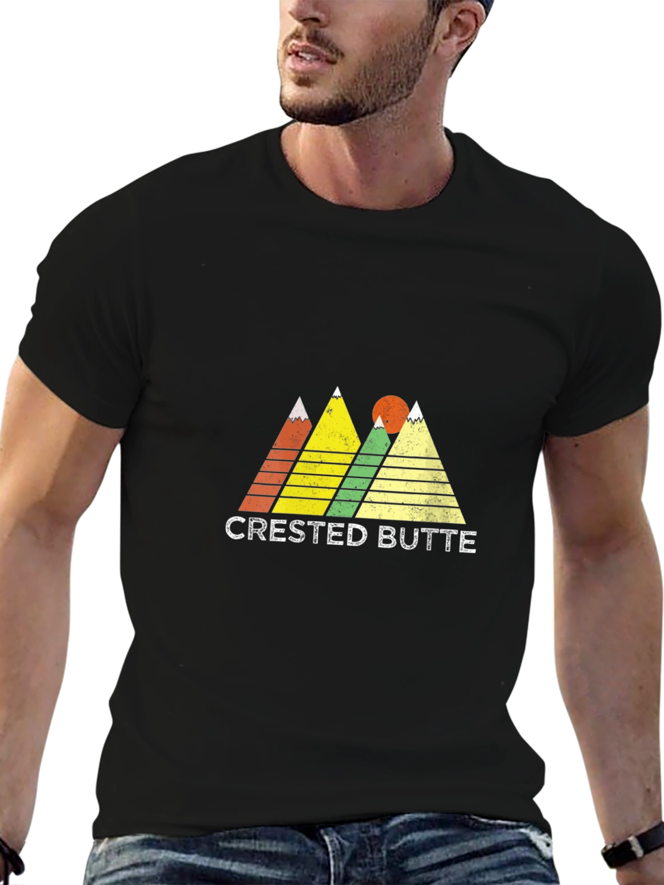 Crested Butte Mountain Graphic Tee - Black