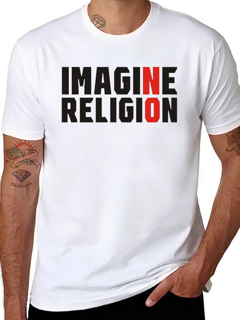 Imagine No Religion T-Shirt - Atheist Graphic Tee