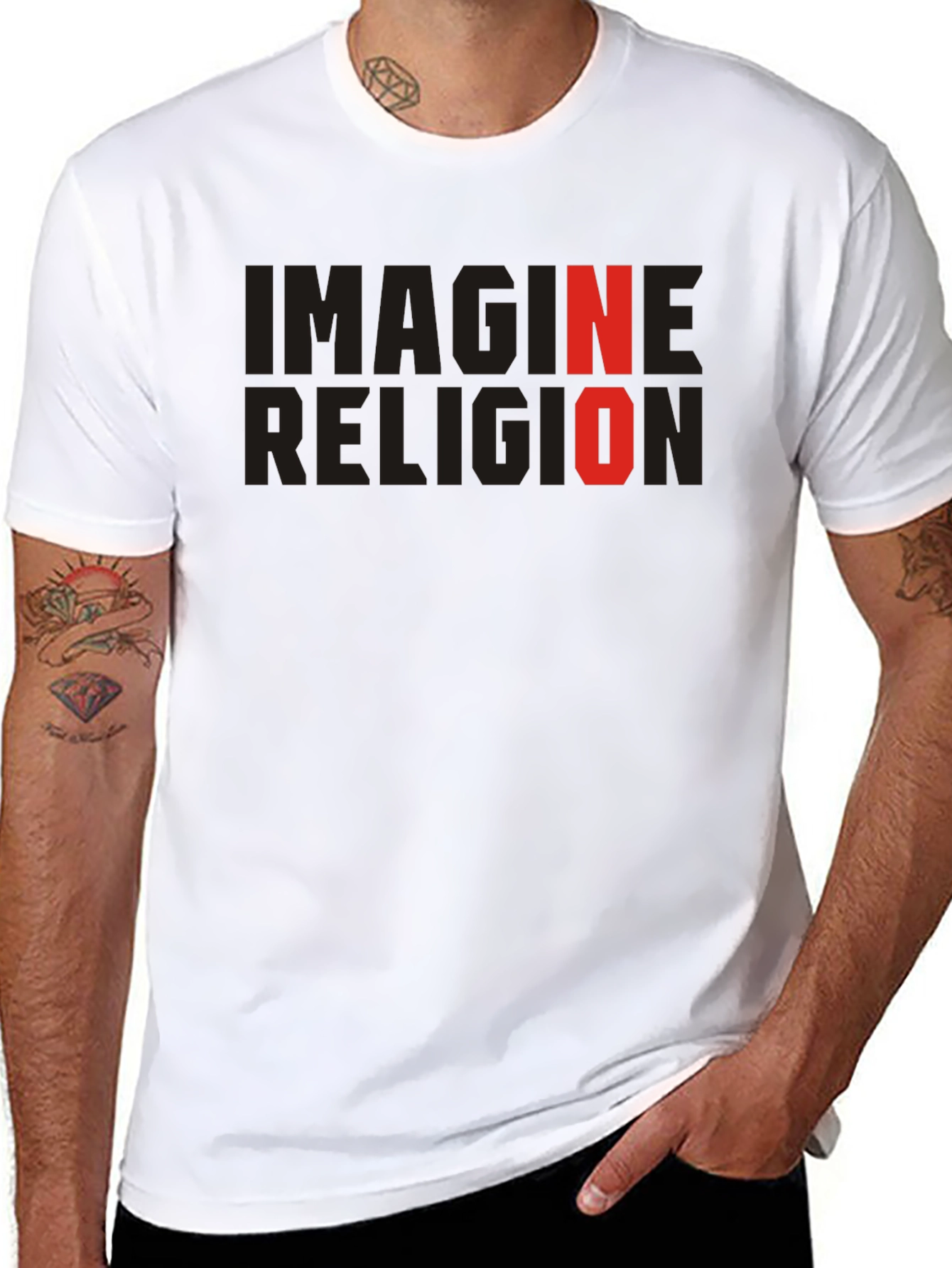 Imagine No Religion T-Shirt - Atheist Graphic Tee
