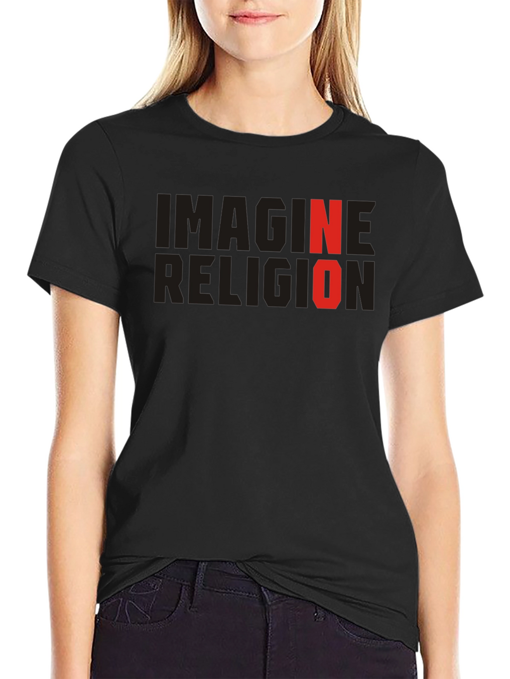 Imagine No Religion T-Shirt - Atheist Graphic Tee