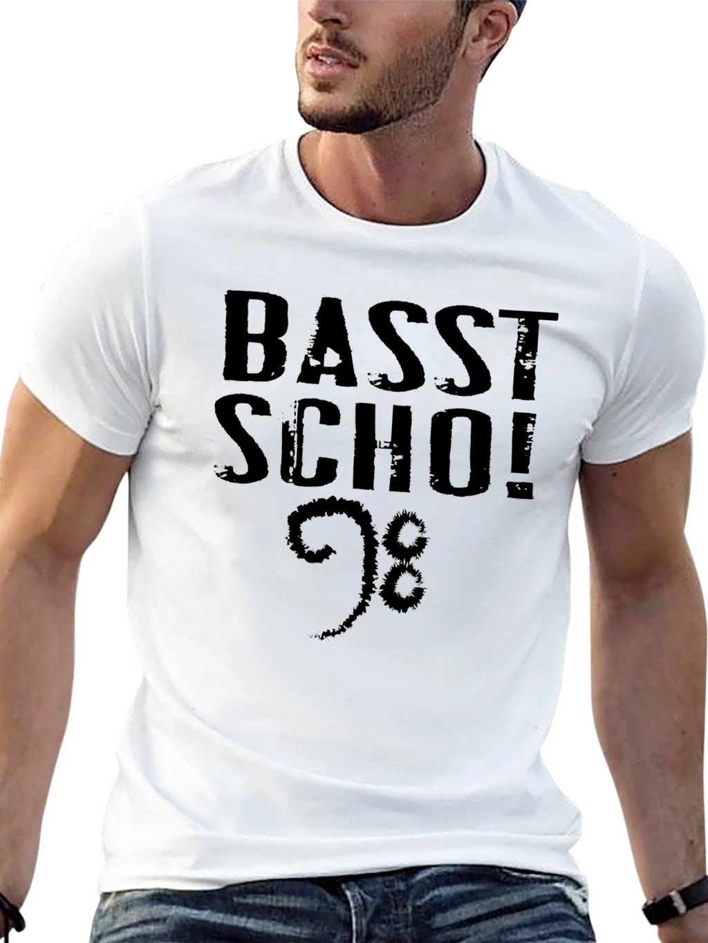 Basst Scho! Black Graphic Tee