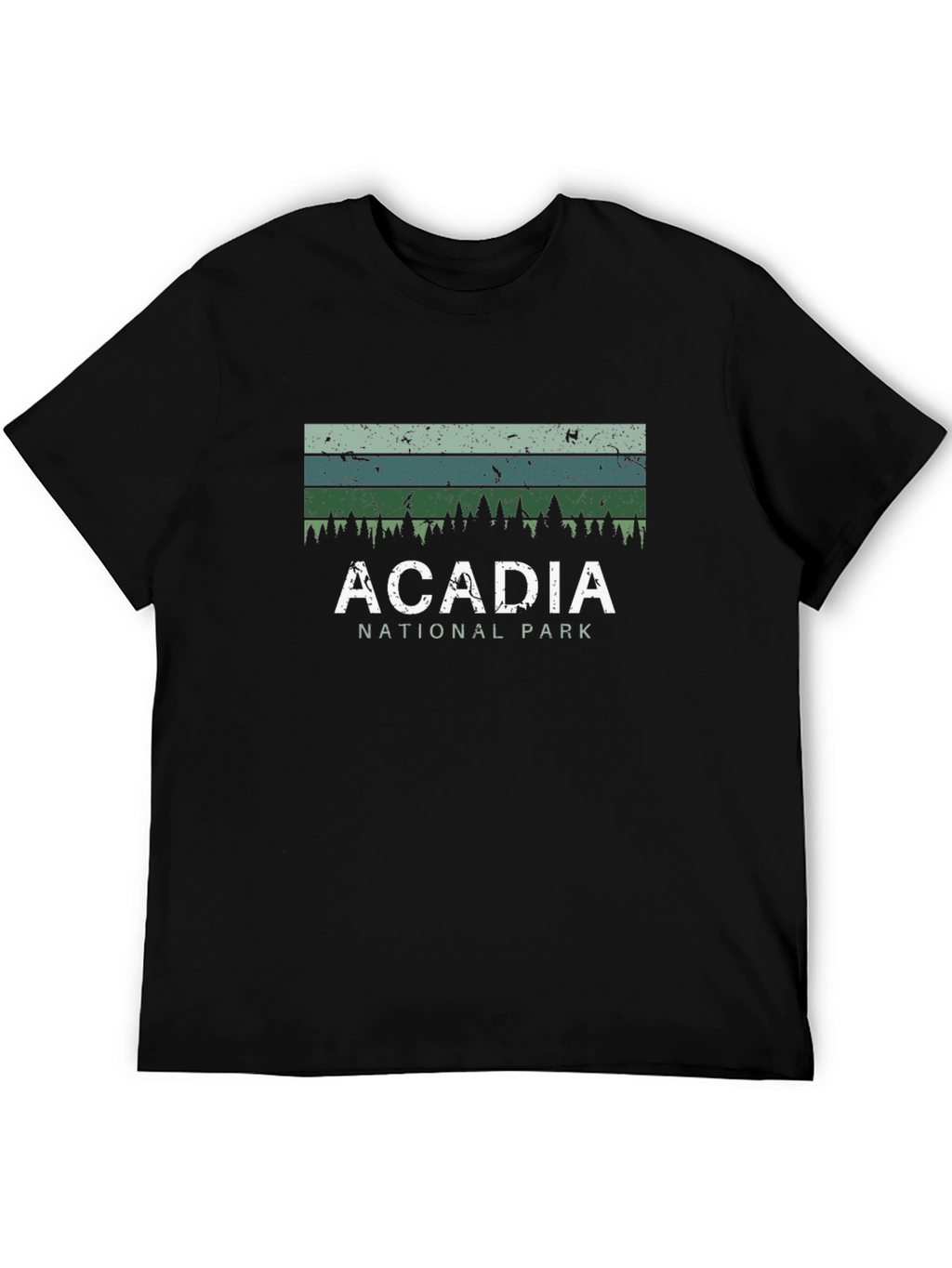 Acadia National Park Graphic Tee - Unisex Black T-Shirt