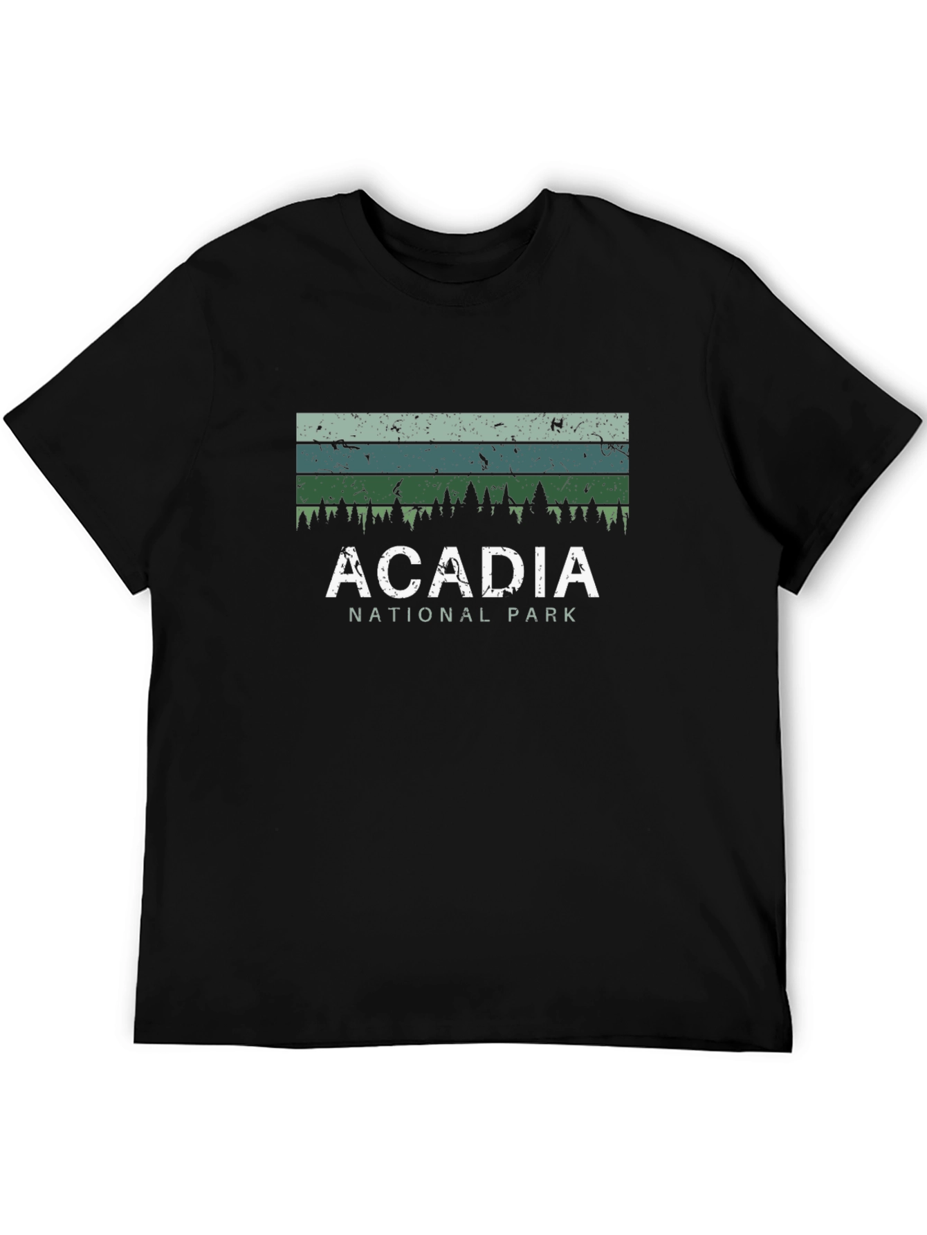 Acadia National Park Graphic Tee - Unisex Black T-Shirt