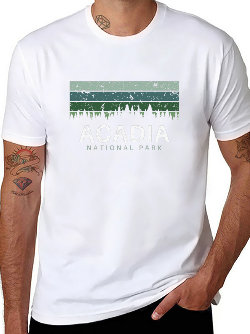 Acadia National Park Graphic Tee - Unisex Black T-Shirt
