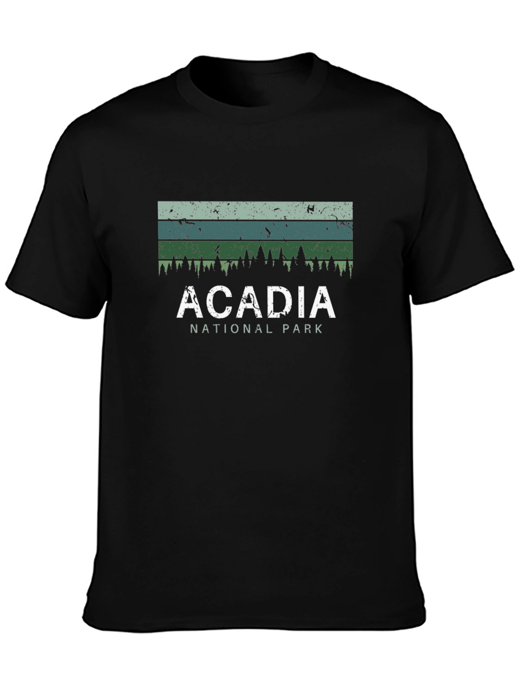 Acadia National Park Graphic Tee - Unisex Black T-Shirt