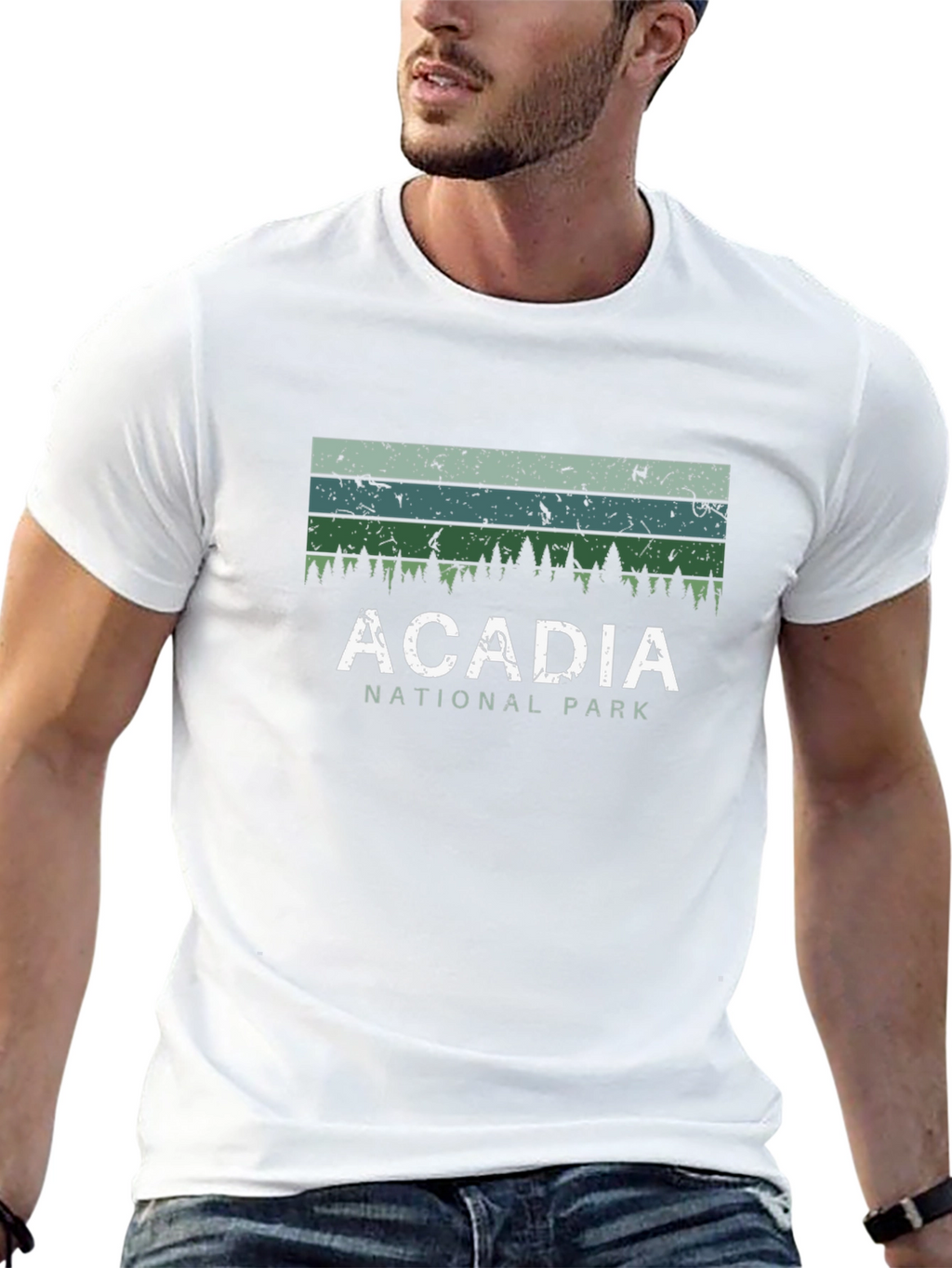 Acadia National Park Graphic Tee - Unisex Black T-Shirt