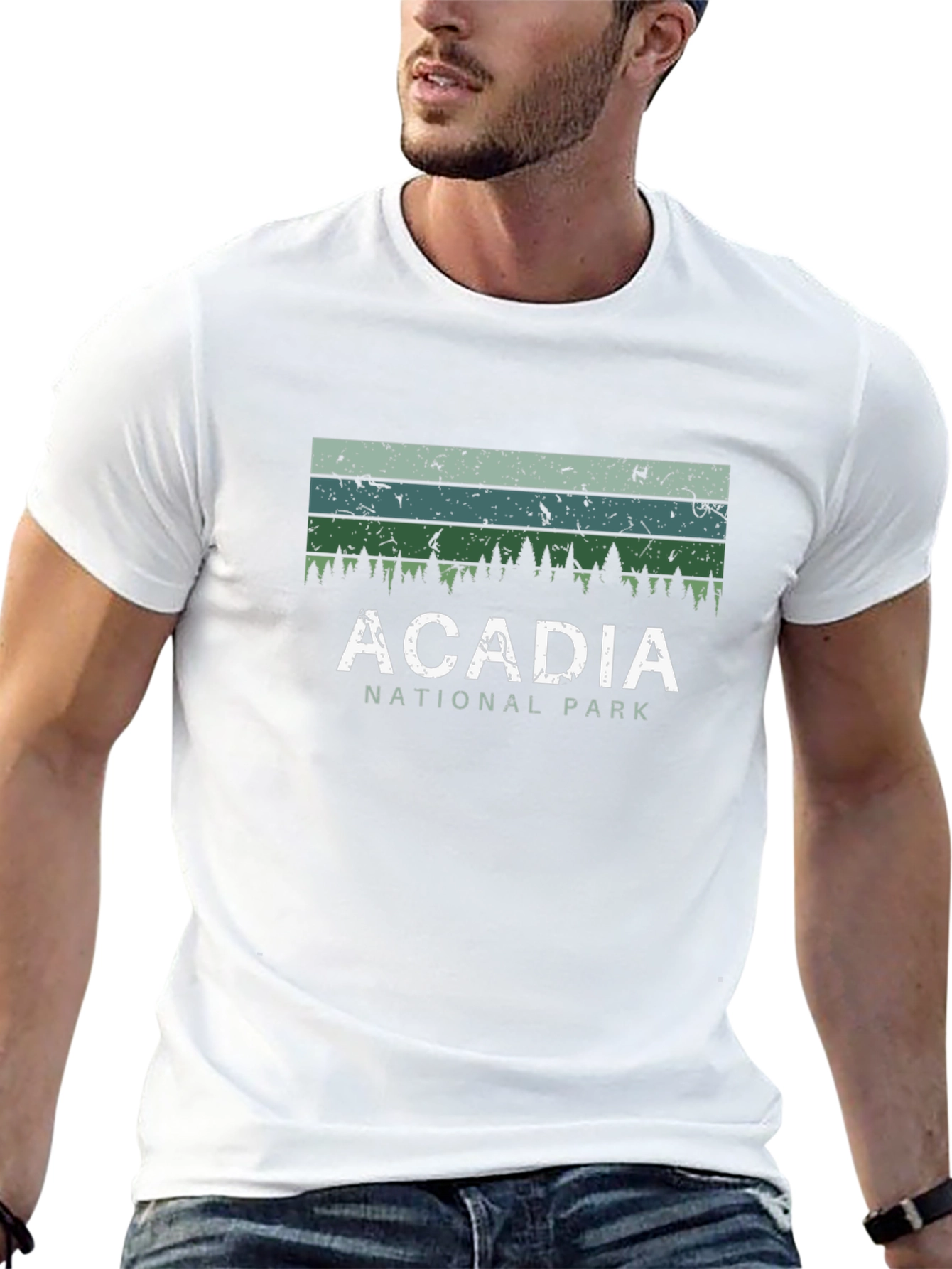 Acadia National Park Graphic Tee - Unisex Black T-Shirt
