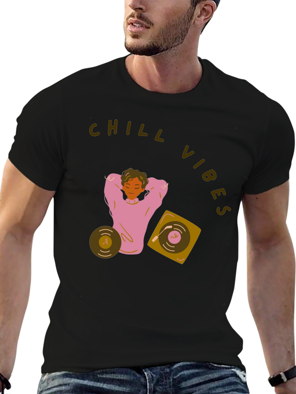 Chill Vibes Graphic T-Shirt - Relaxed Fit
