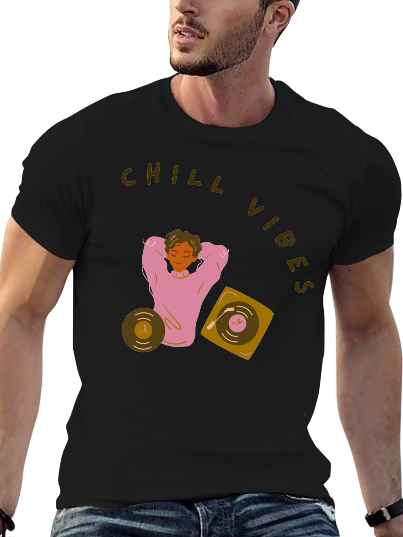 Chill Vibes Graphic T-Shirt - Relaxed Fit