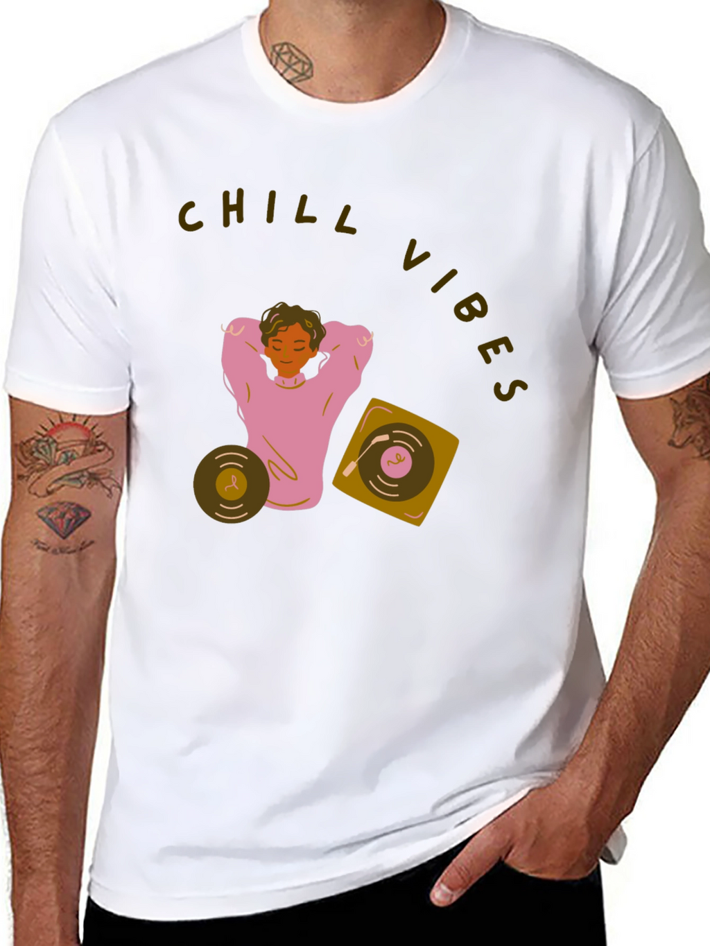 Chill Vibes Graphic T-Shirt - Relaxed Fit