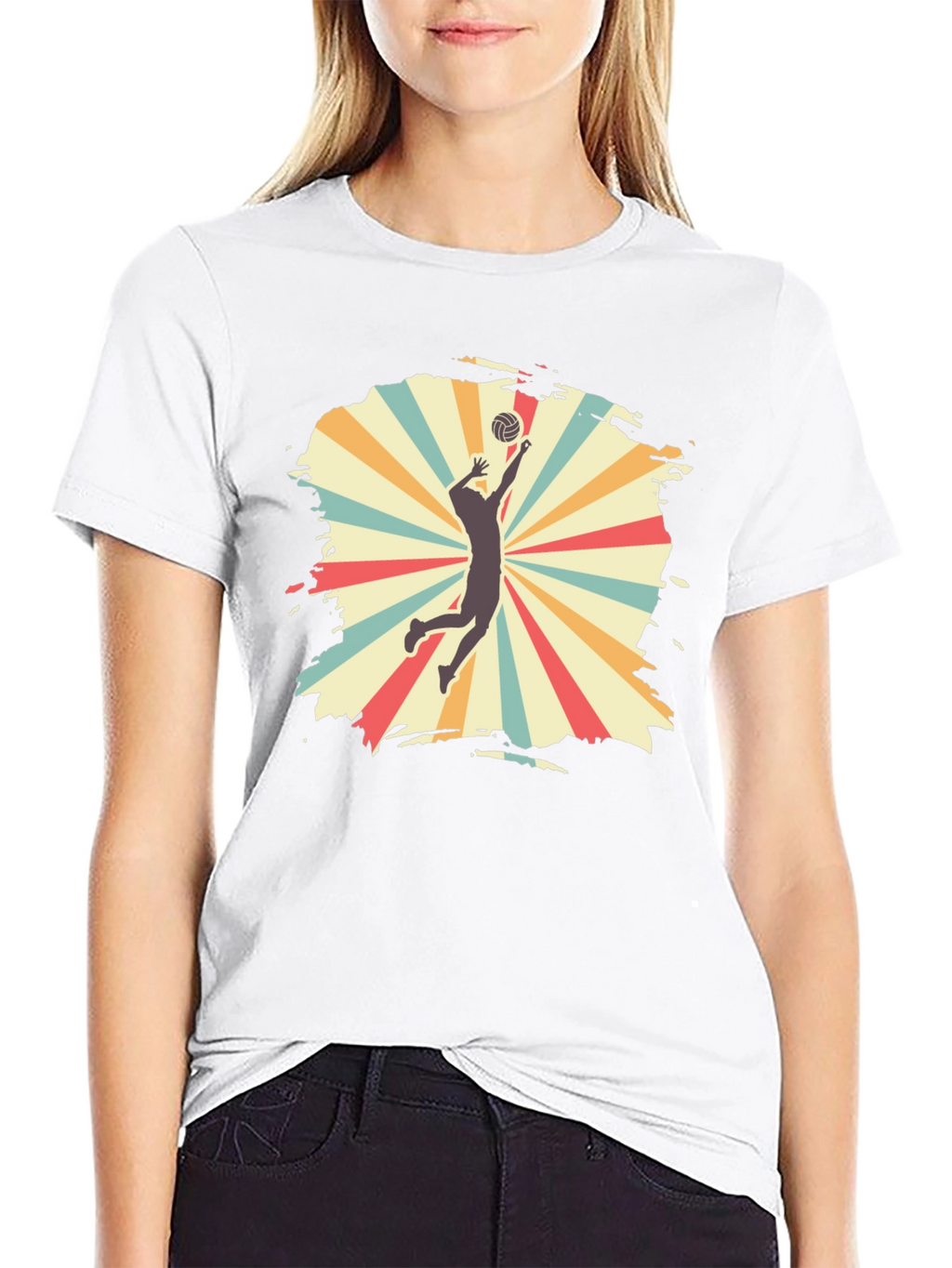 Volleyball Retro Graphic T-Shirt