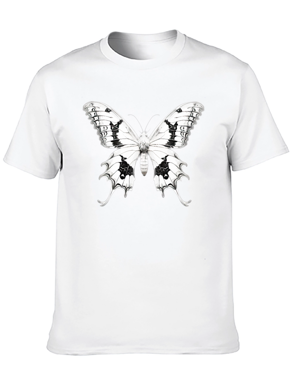 Butterfly Graphic T-Shirt - Black Cotton Tee