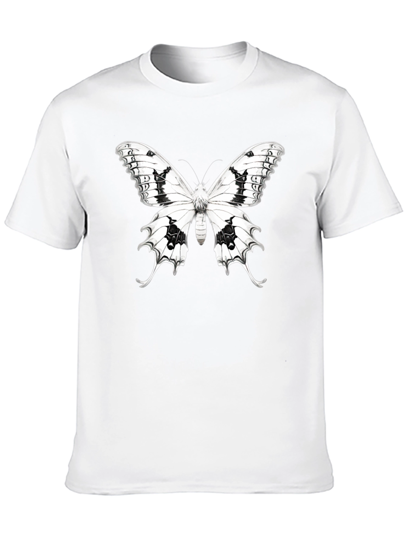Butterfly Graphic T-Shirt - Black Cotton Tee