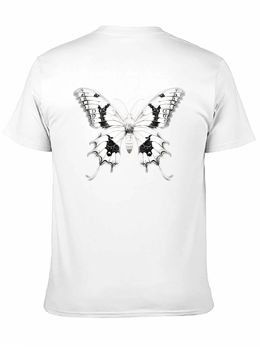 Butterfly Graphic T-Shirt - Black Cotton Tee