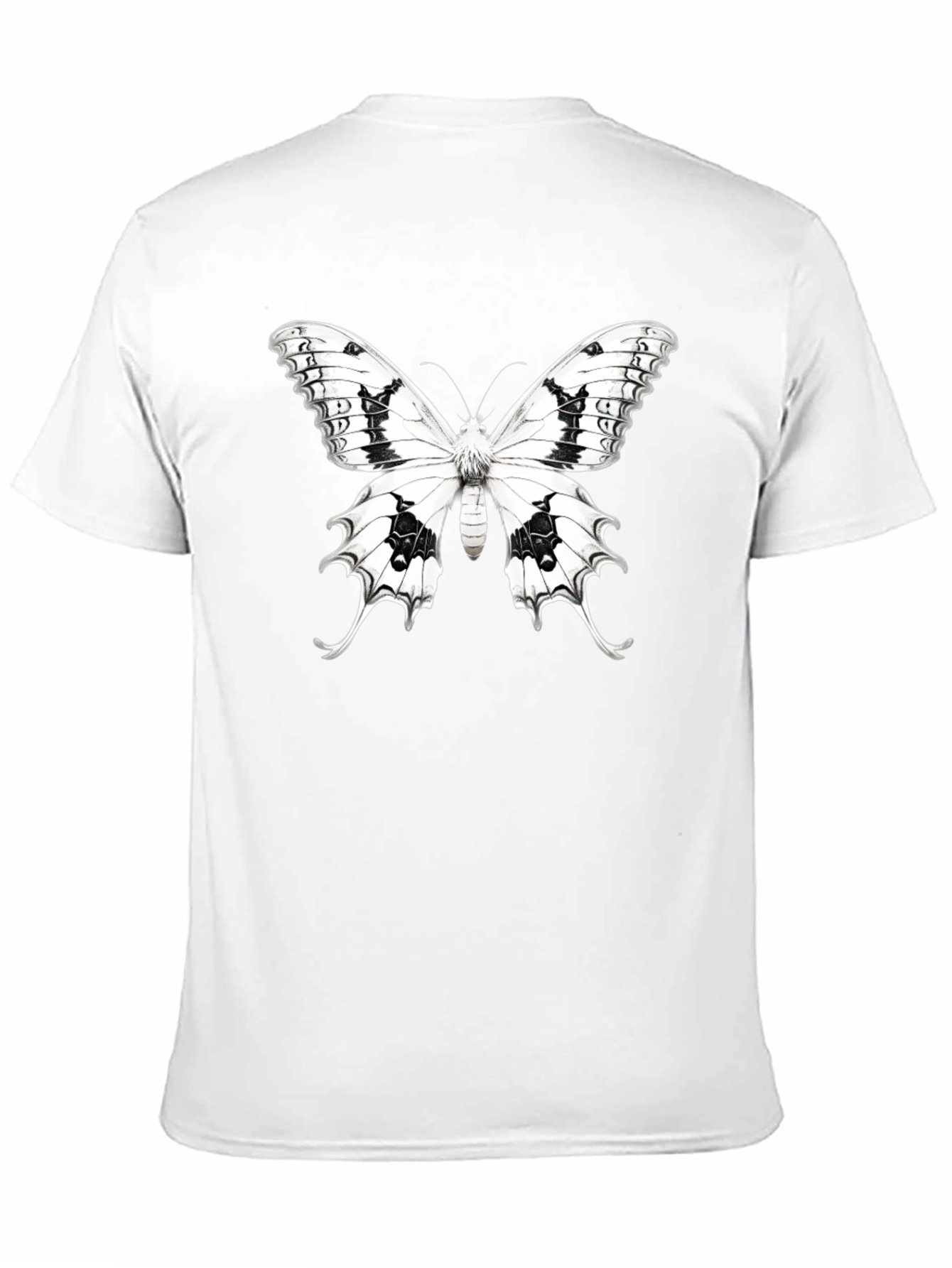 Butterfly Graphic T-Shirt - Black Cotton Tee