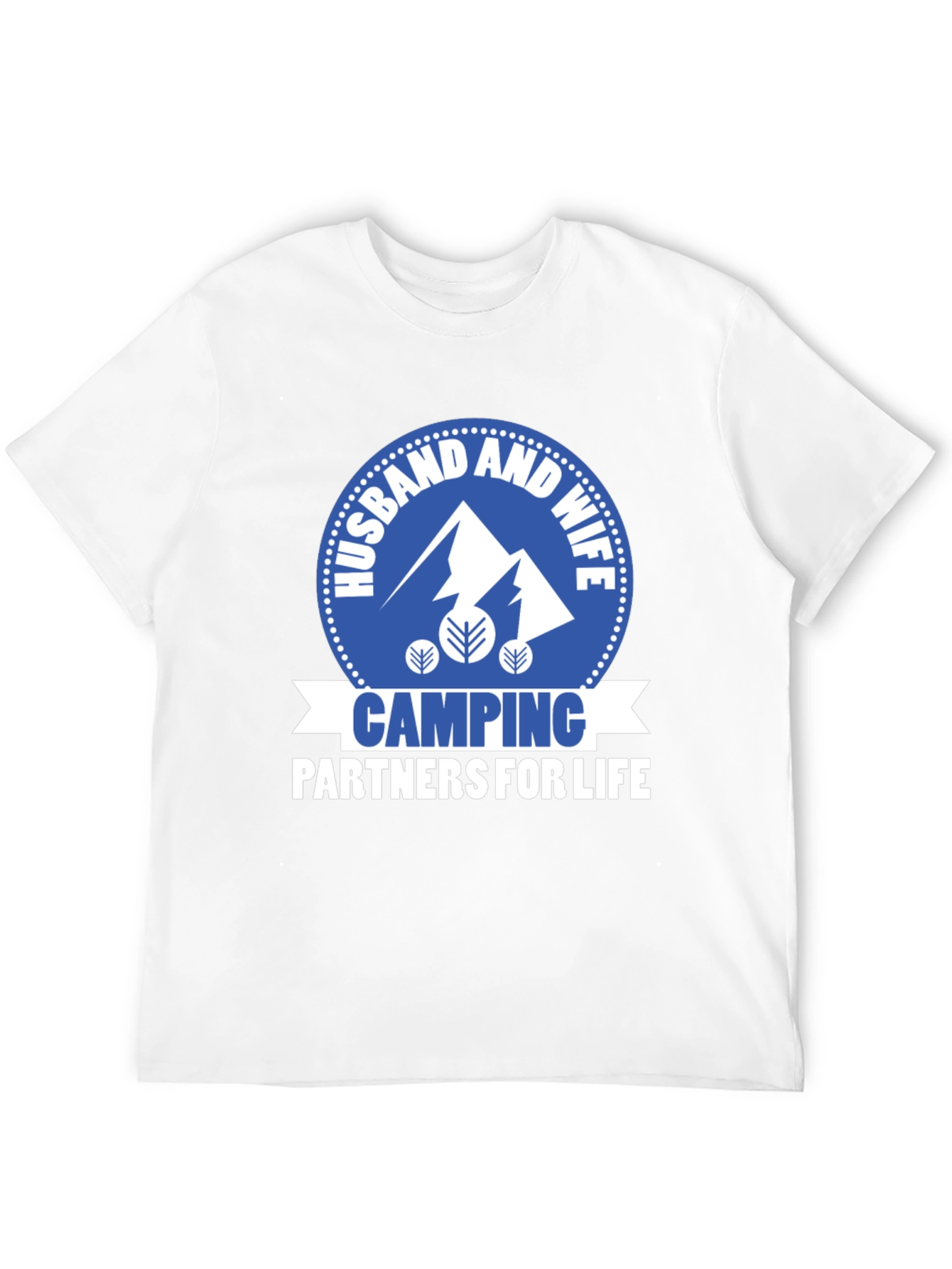 Husband & Wife Camping Partners Graphic T-Shirt