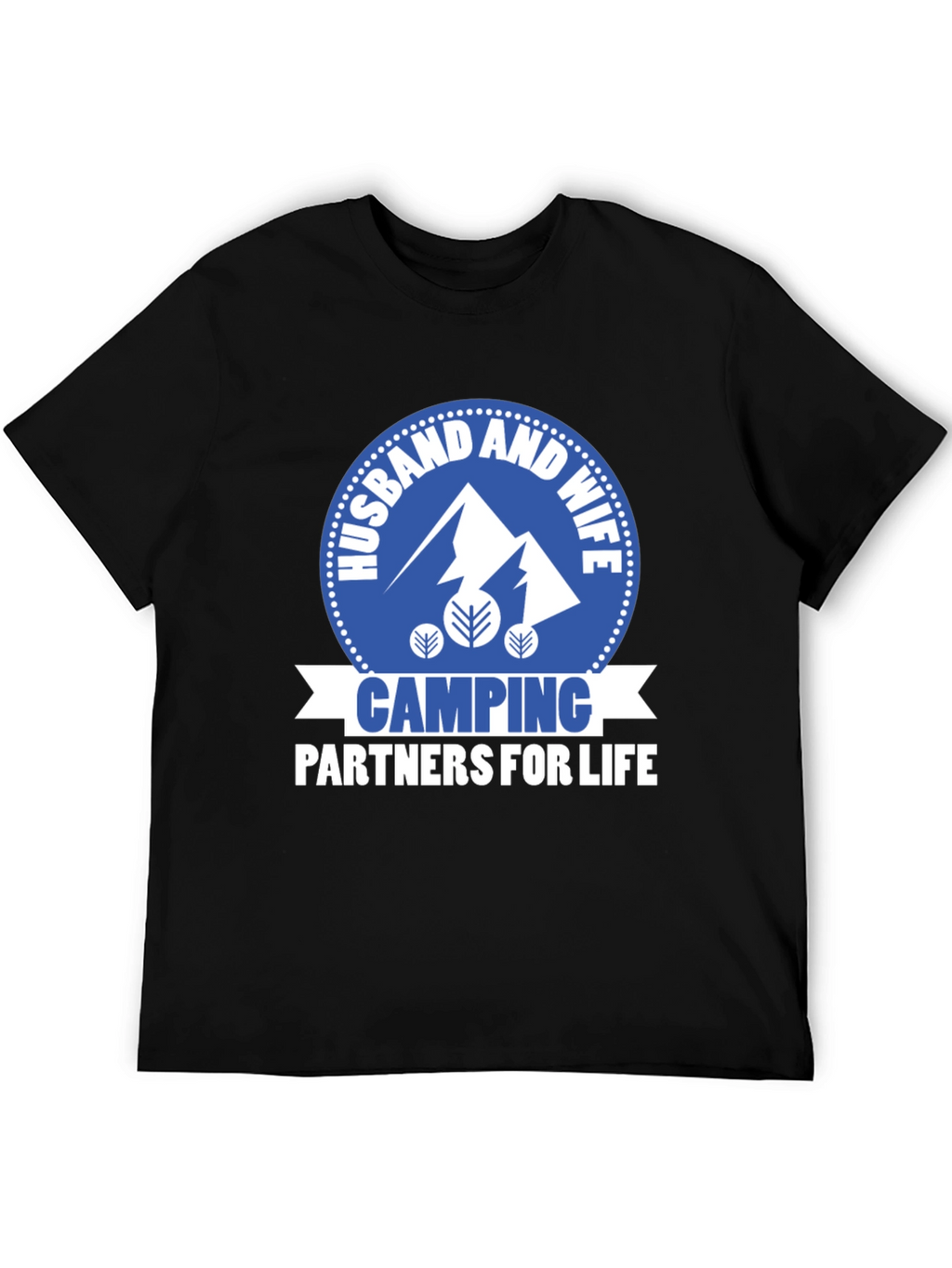Husband & Wife Camping Partners Graphic T-Shirt